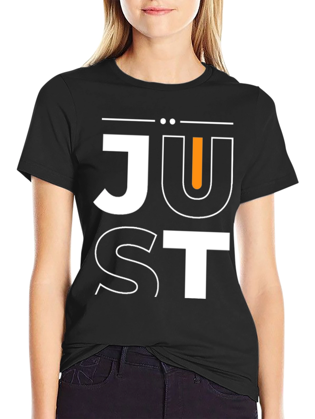 Just Graphic Print Crew Neck T-Shirt