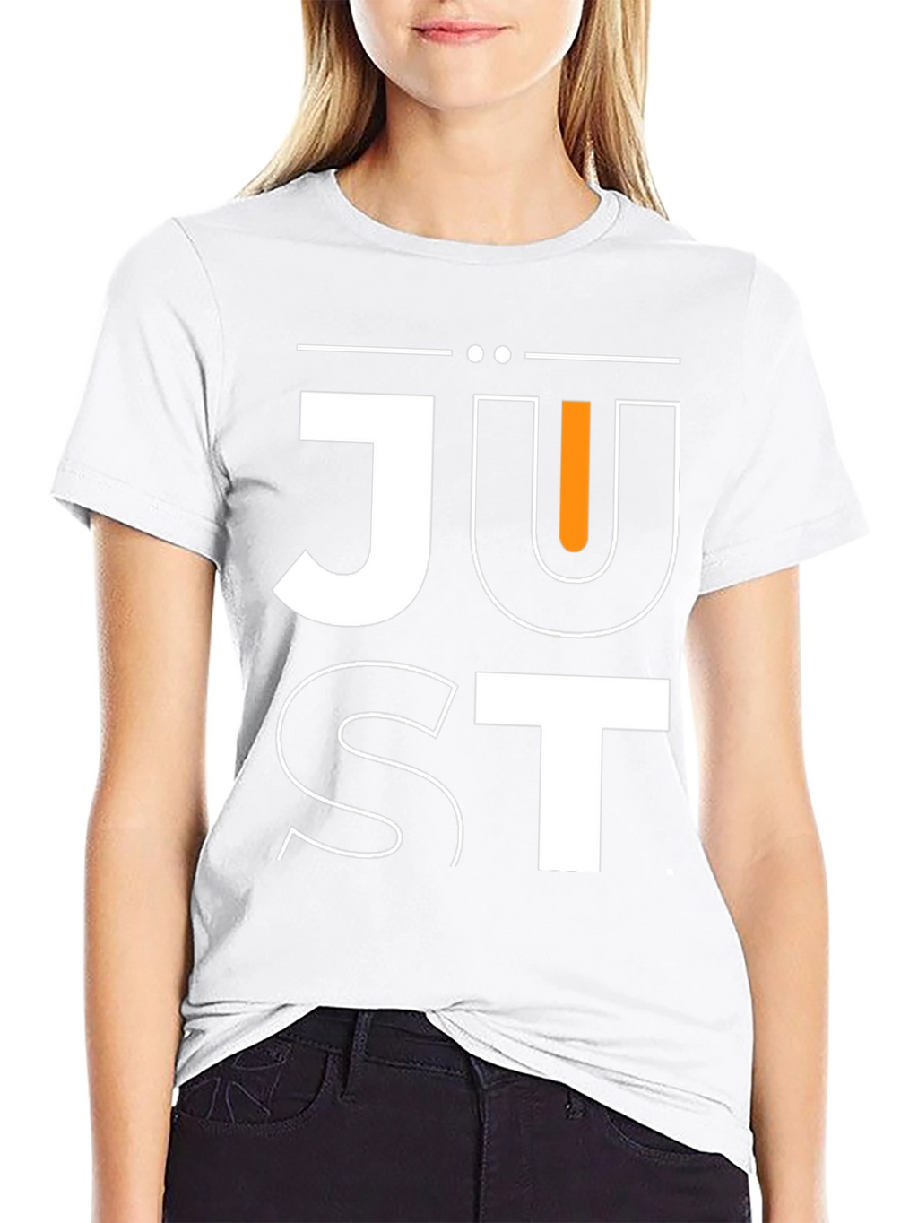 Just Graphic Print Crew Neck T-Shirt