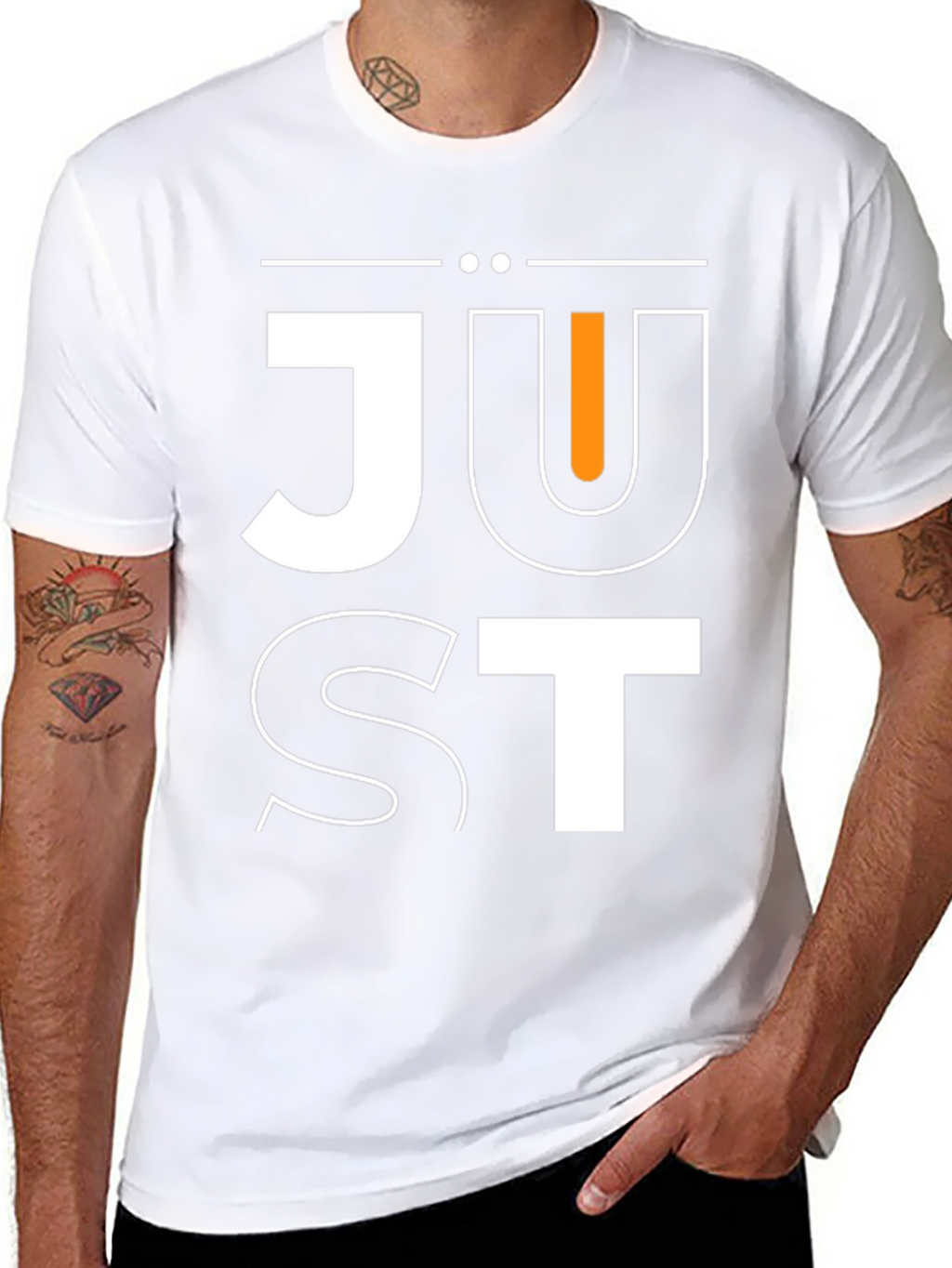 Just Graphic Print Crew Neck T-Shirt