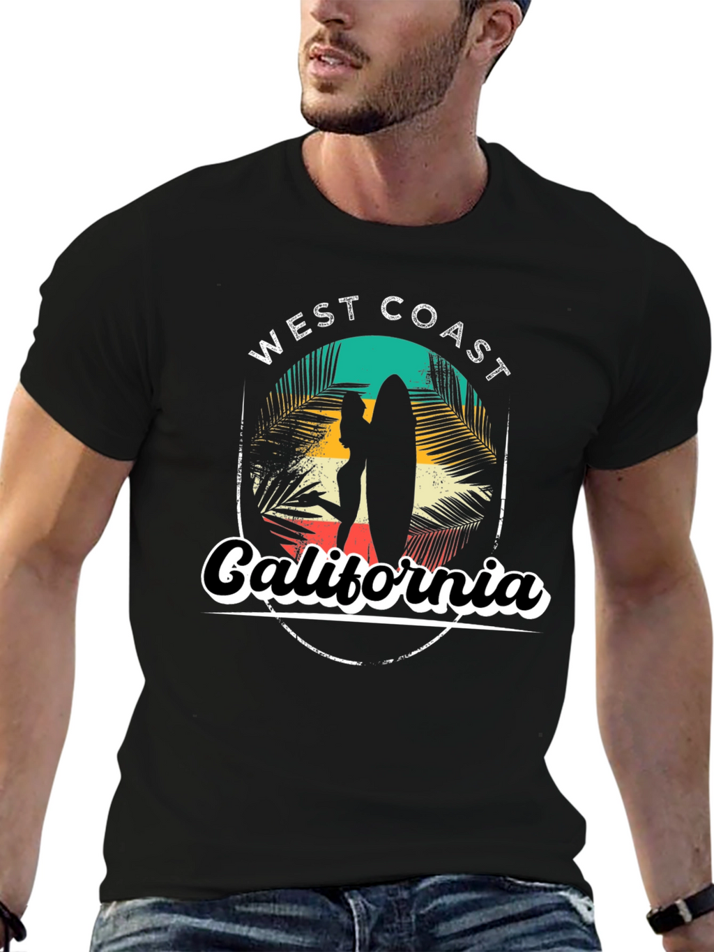 West Coast California Graphic T-Shirt