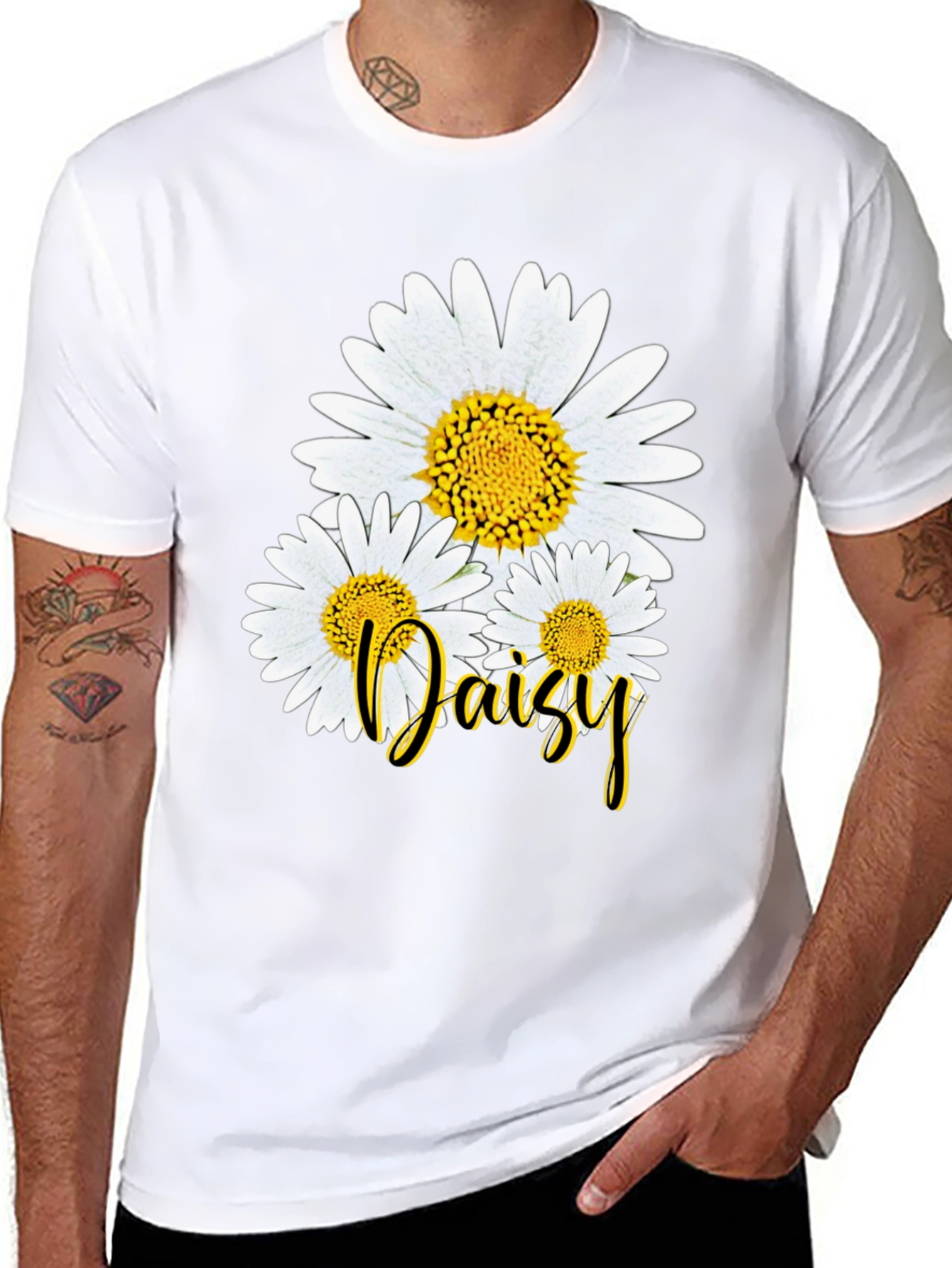 Daisy Flower Graphic T-Shirt