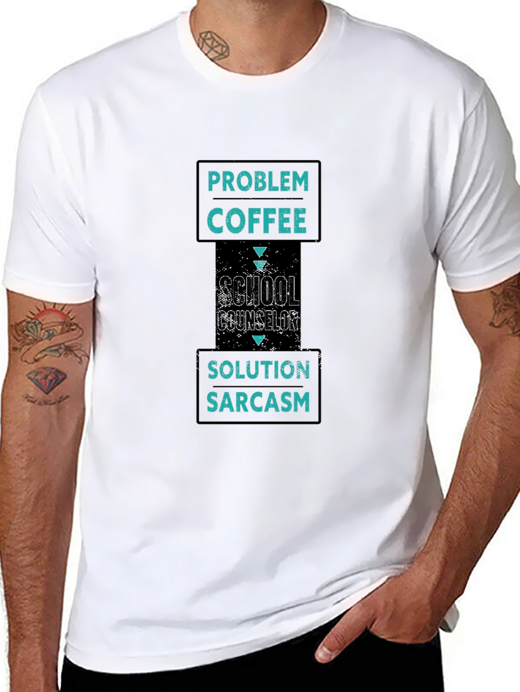 School Counselor Coffee Sarcasm T-Shirt