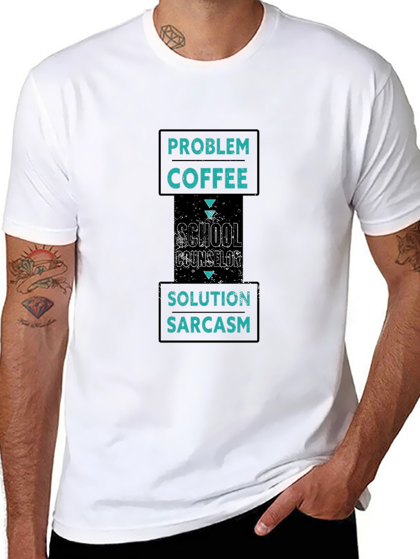 School Counselor Coffee Sarcasm T-Shirt