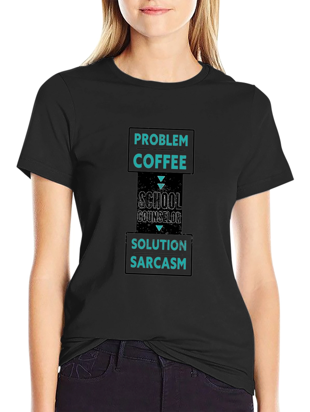 School Counselor Coffee Sarcasm T-Shirt