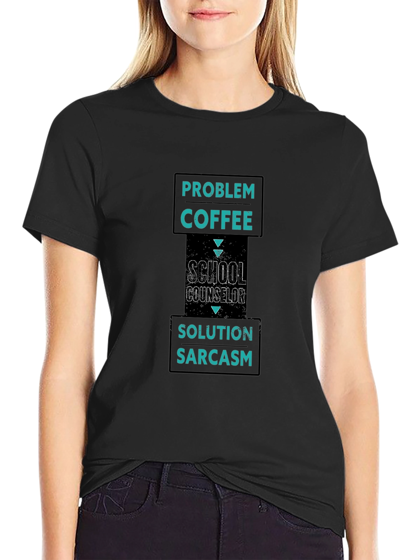 School Counselor Coffee Sarcasm T-Shirt