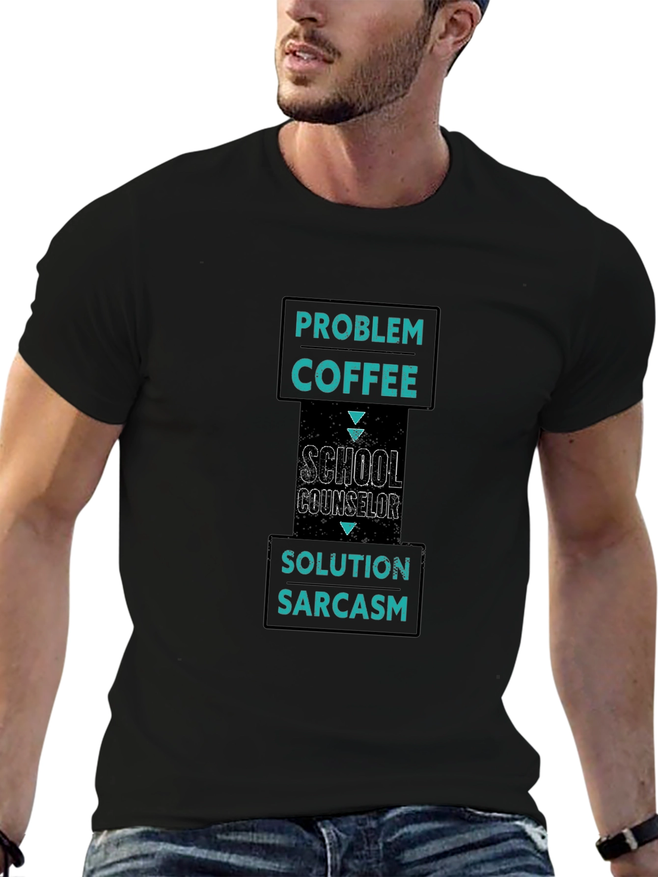 School Counselor Coffee Sarcasm T-Shirt