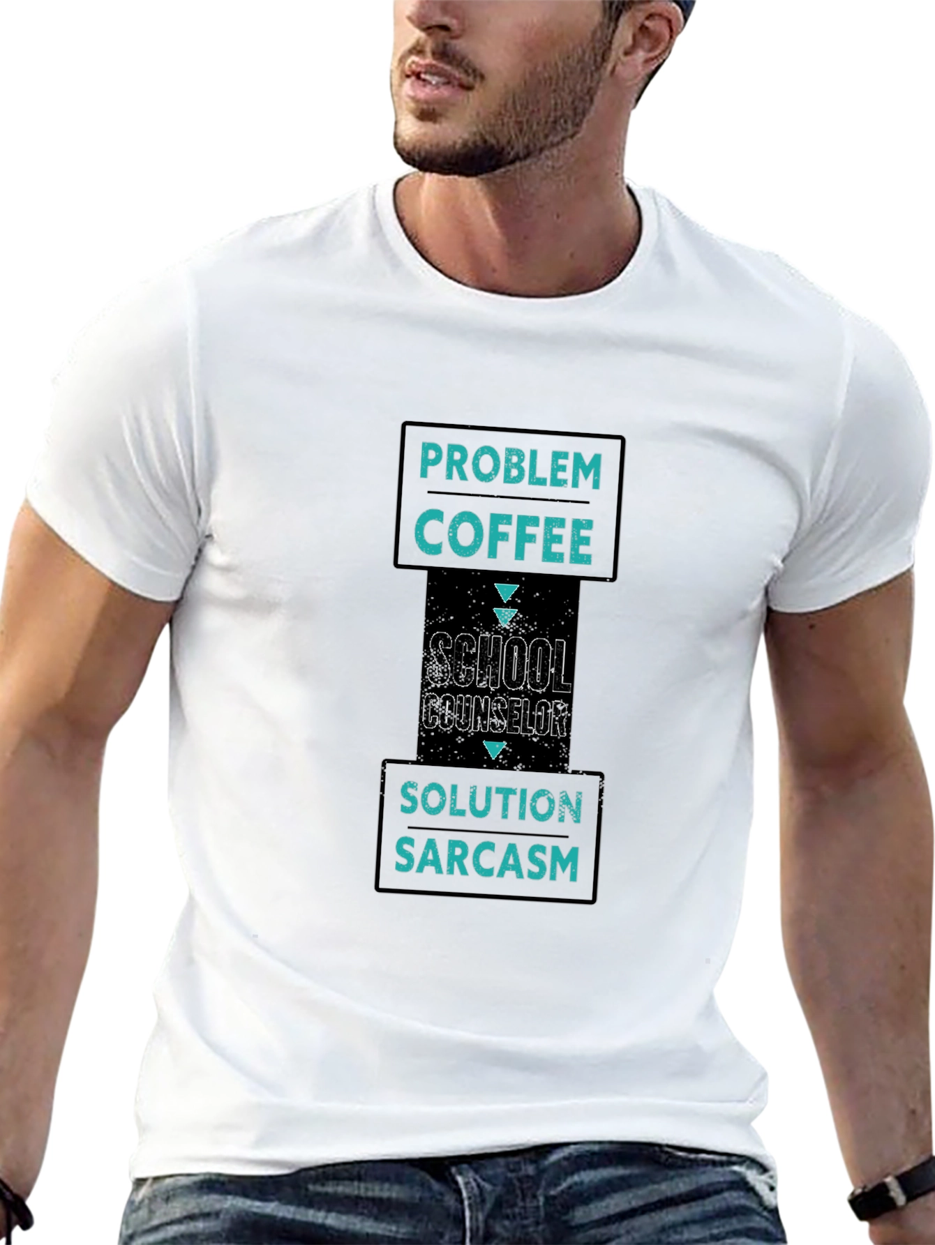 School Counselor Coffee Sarcasm T-Shirt