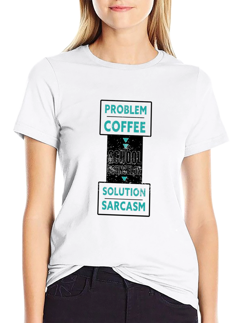 School Counselor Coffee Sarcasm T-Shirt