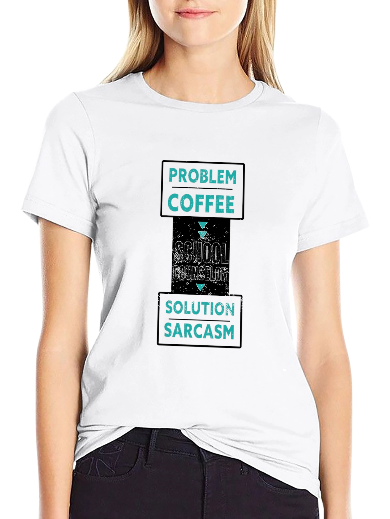 School Counselor Coffee Sarcasm T-Shirt