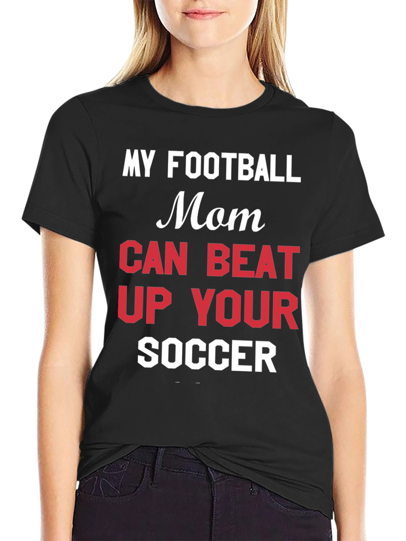 Funny Football Mom Graphic T-Shirt
