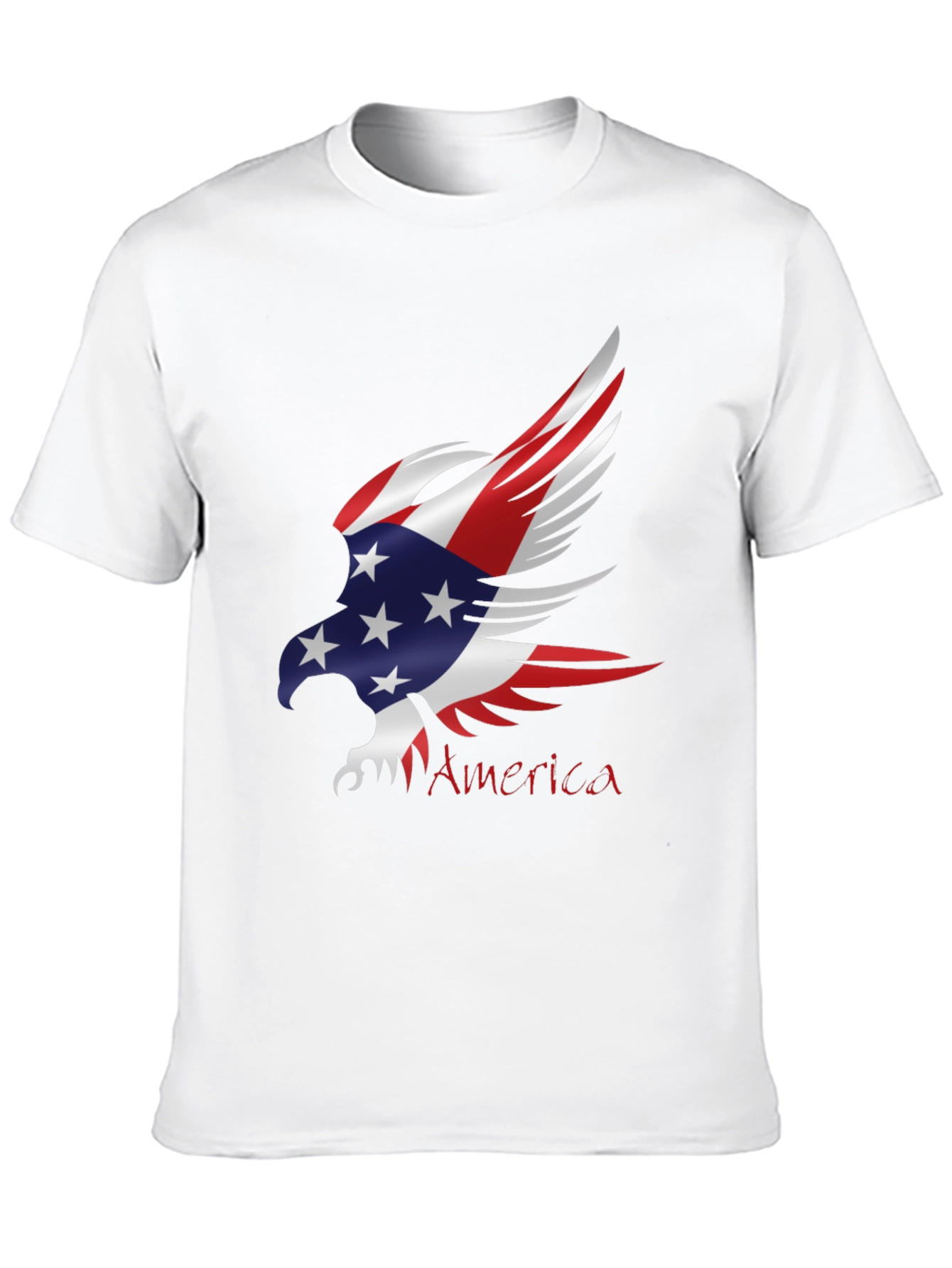 Patriotic Eagle USA Flag Graphic T-Shirt