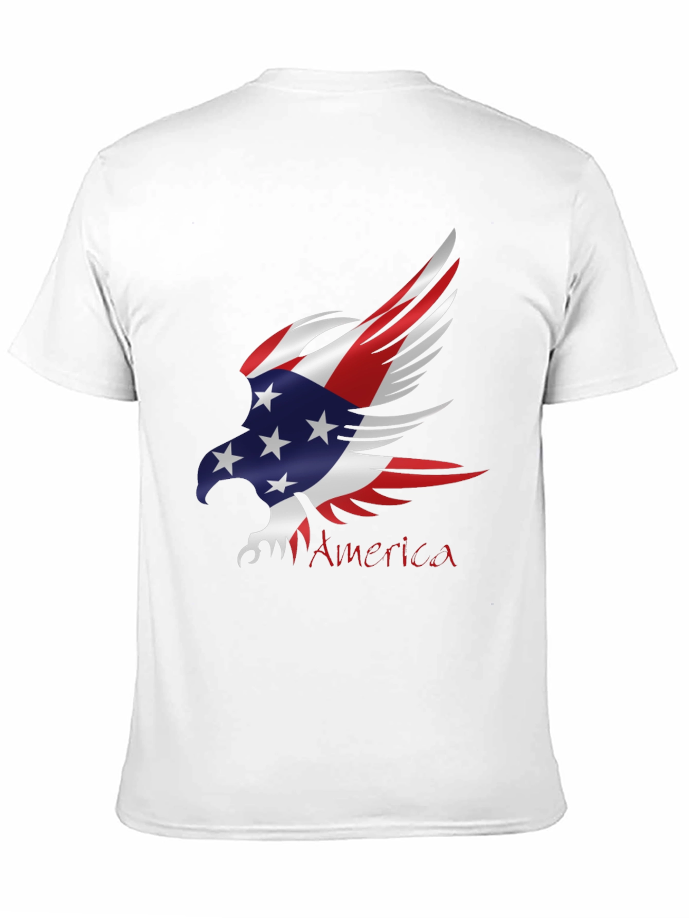 Patriotic Eagle USA Flag Graphic T-Shirt