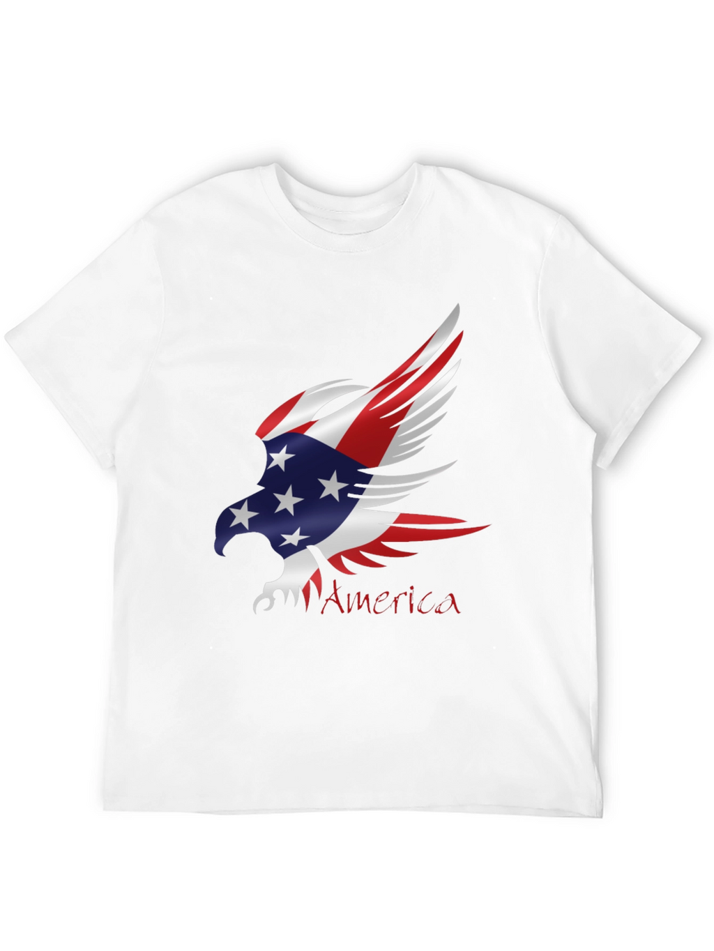 Patriotic Eagle USA Flag Graphic T-Shirt