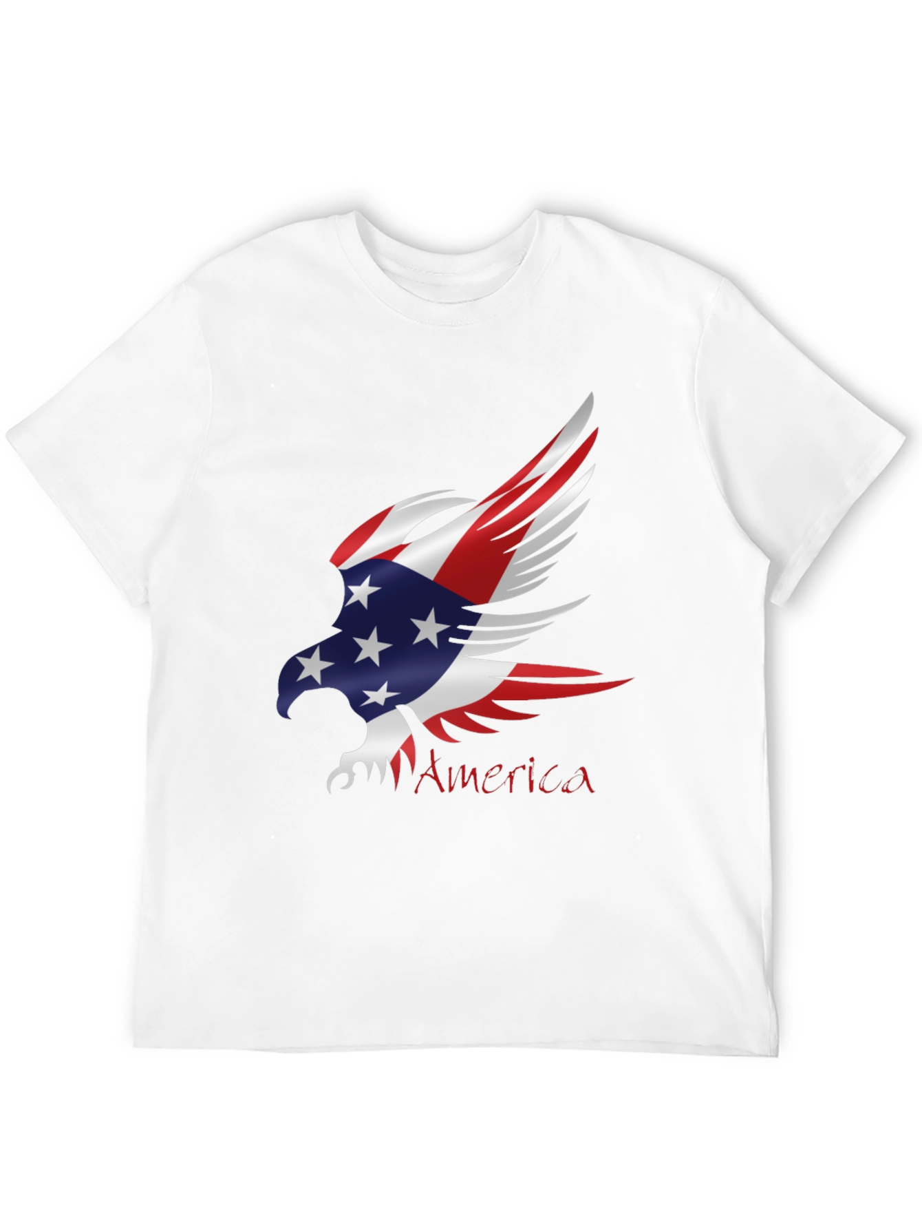 Patriotic Eagle USA Flag Graphic T-Shirt