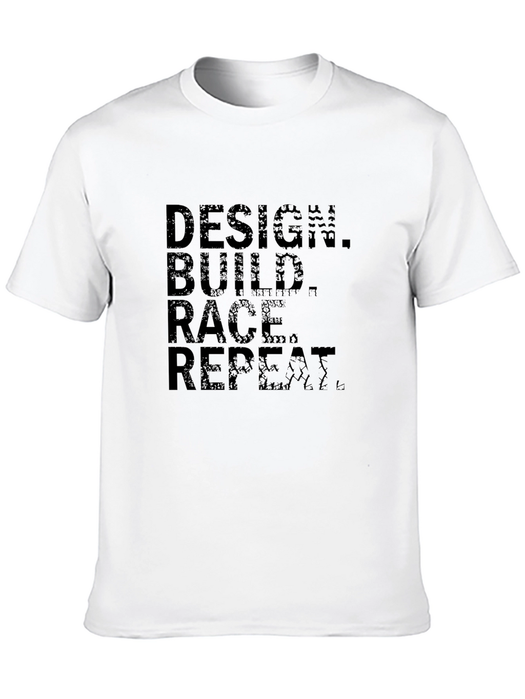 Design Build Race Repeat Black T-Shirt