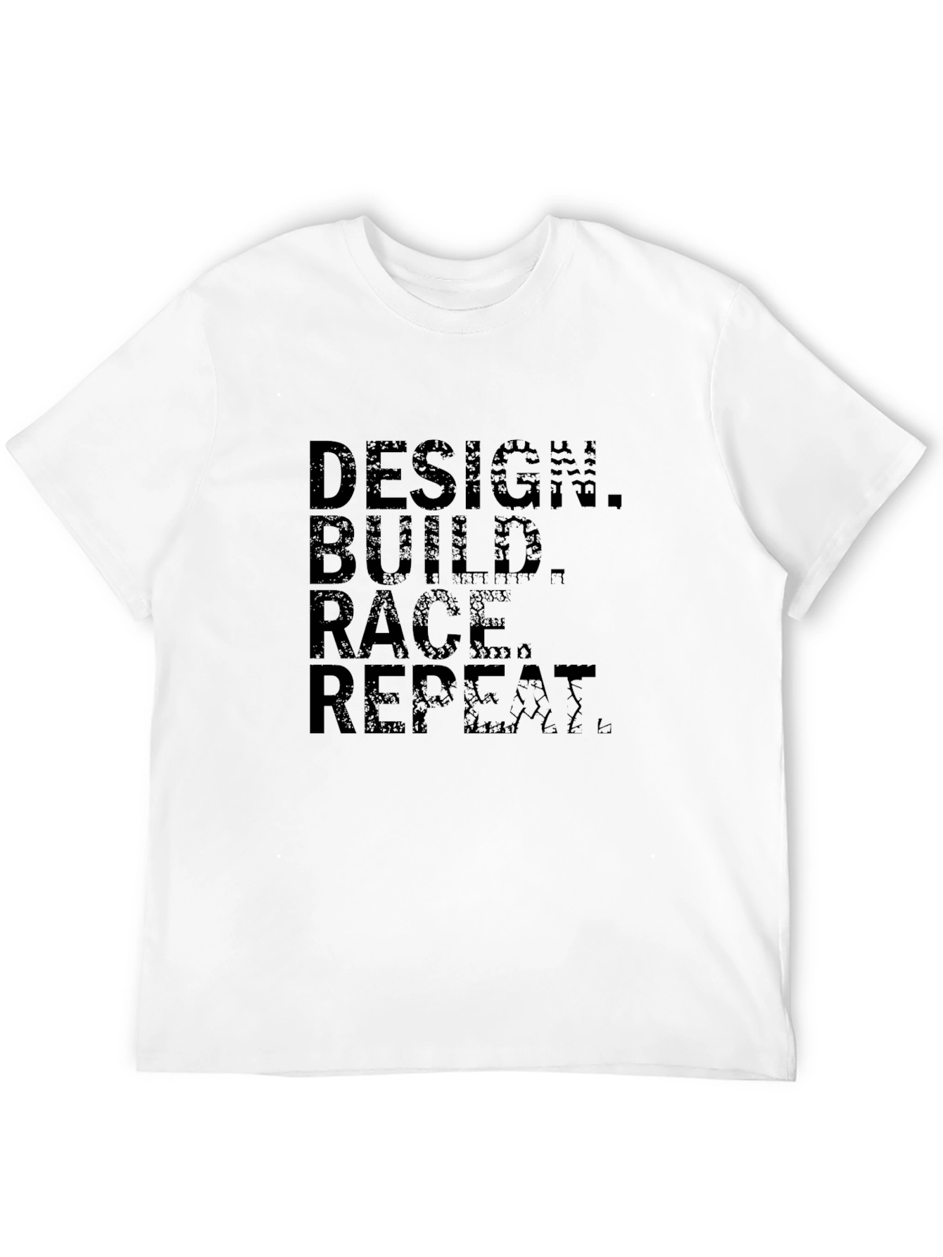 Design Build Race Repeat Black T-Shirt