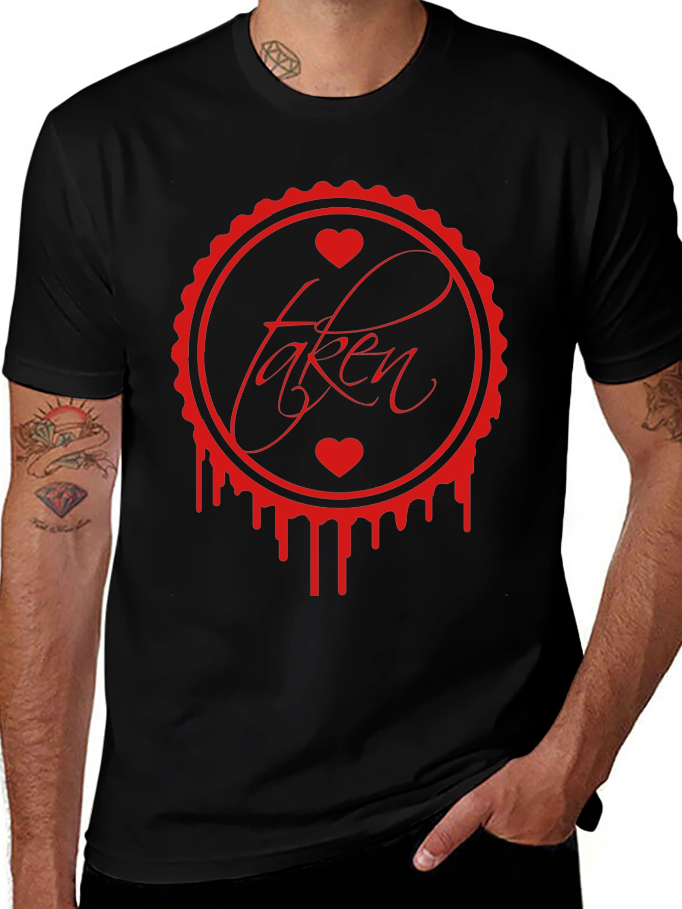 Taken Heart Graphic Tee - Black