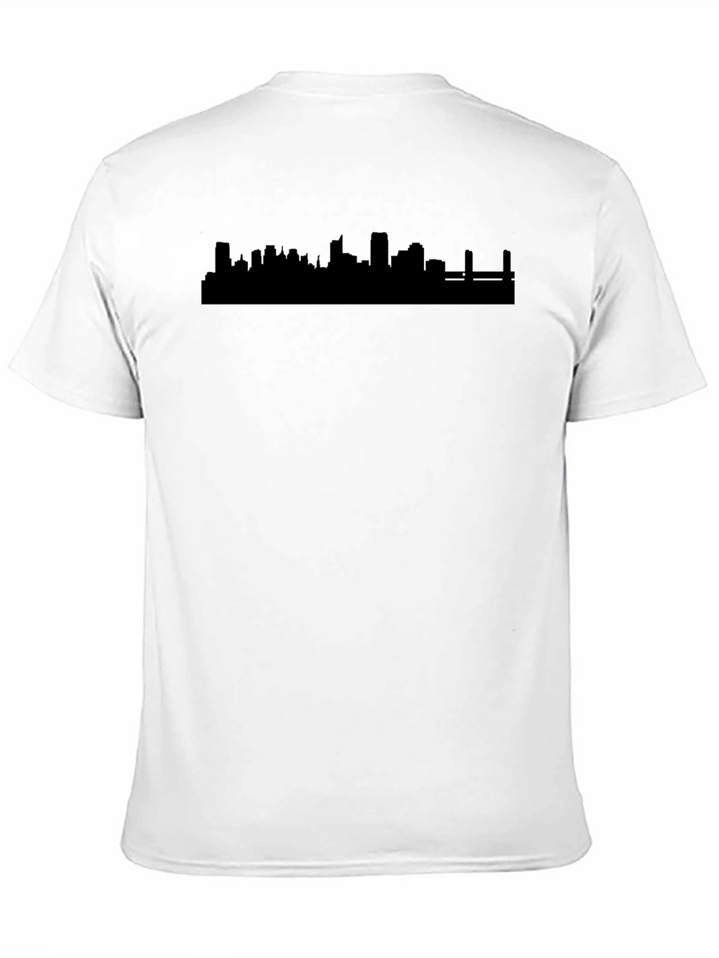 City Skyline Graphic Tee - Modern Black T-Shirt