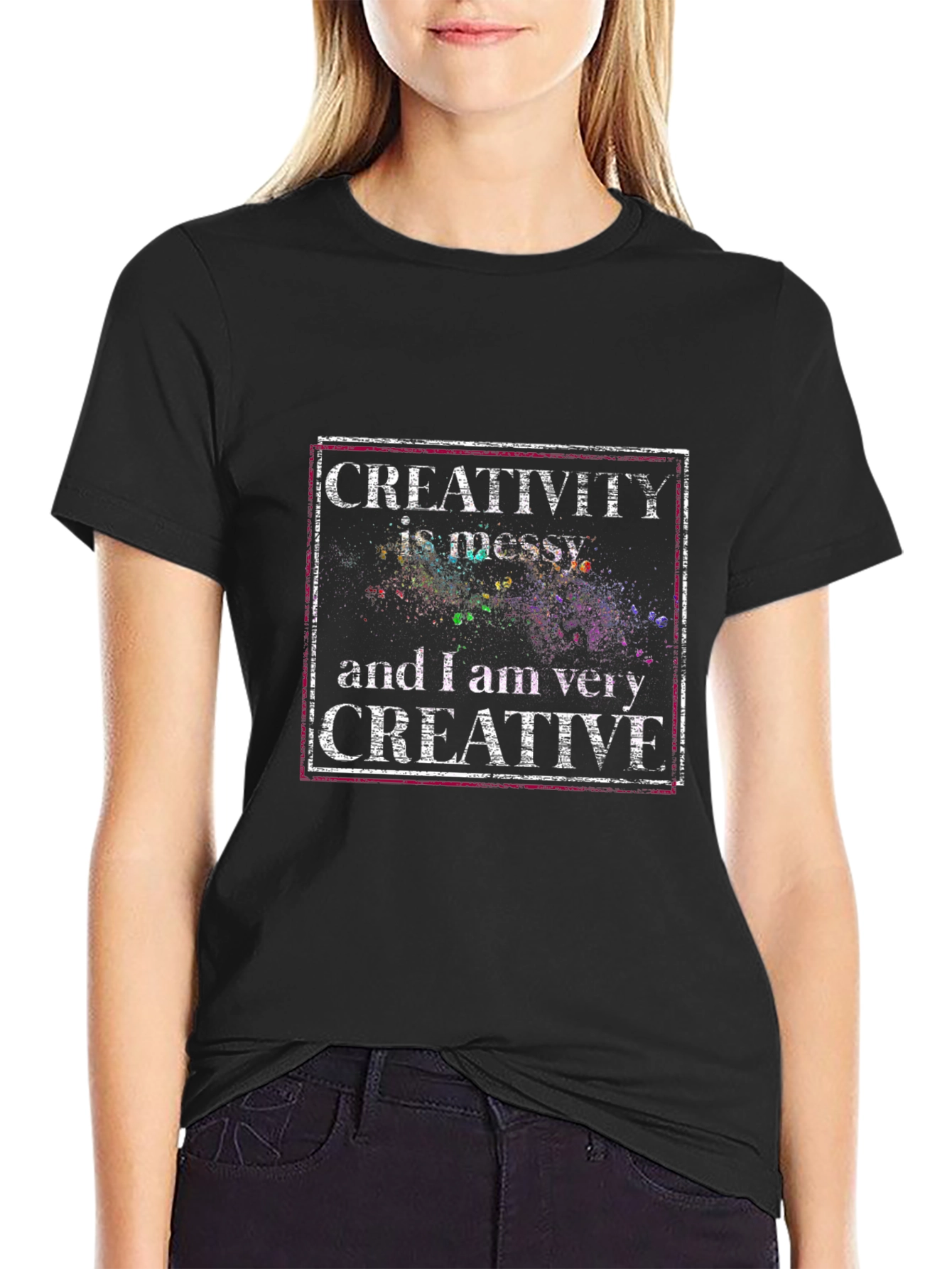 Creativity Messy T-Shirt - Artsy Graphic Tee