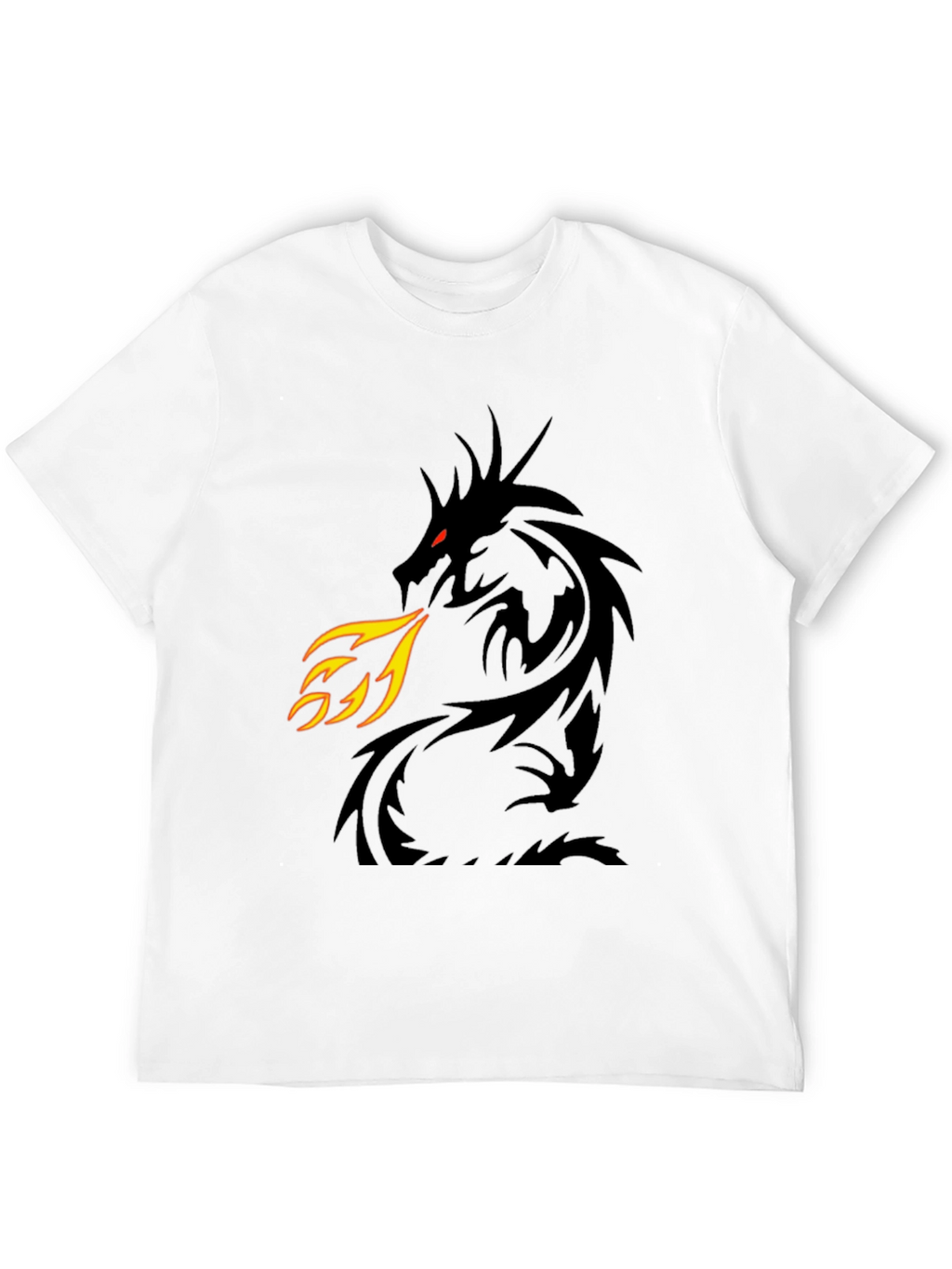 Fire Breathing Dragon Graphic T-Shirt