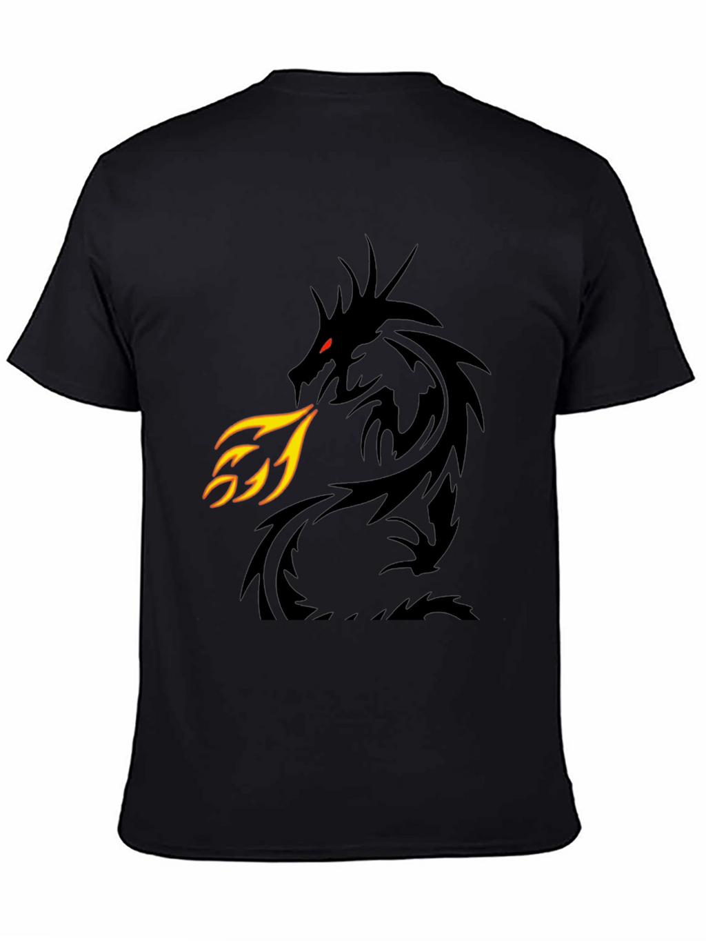 Fire Breathing Dragon Graphic T-Shirt