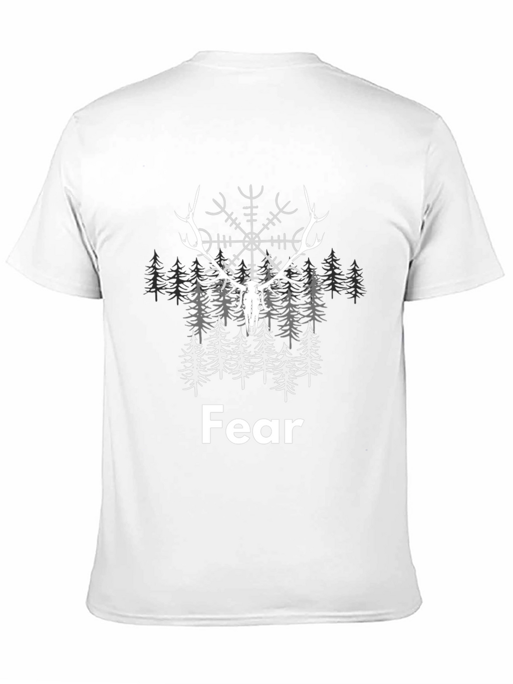 Fear Nordic Deer T-Shirt - Viking Symbol Tee