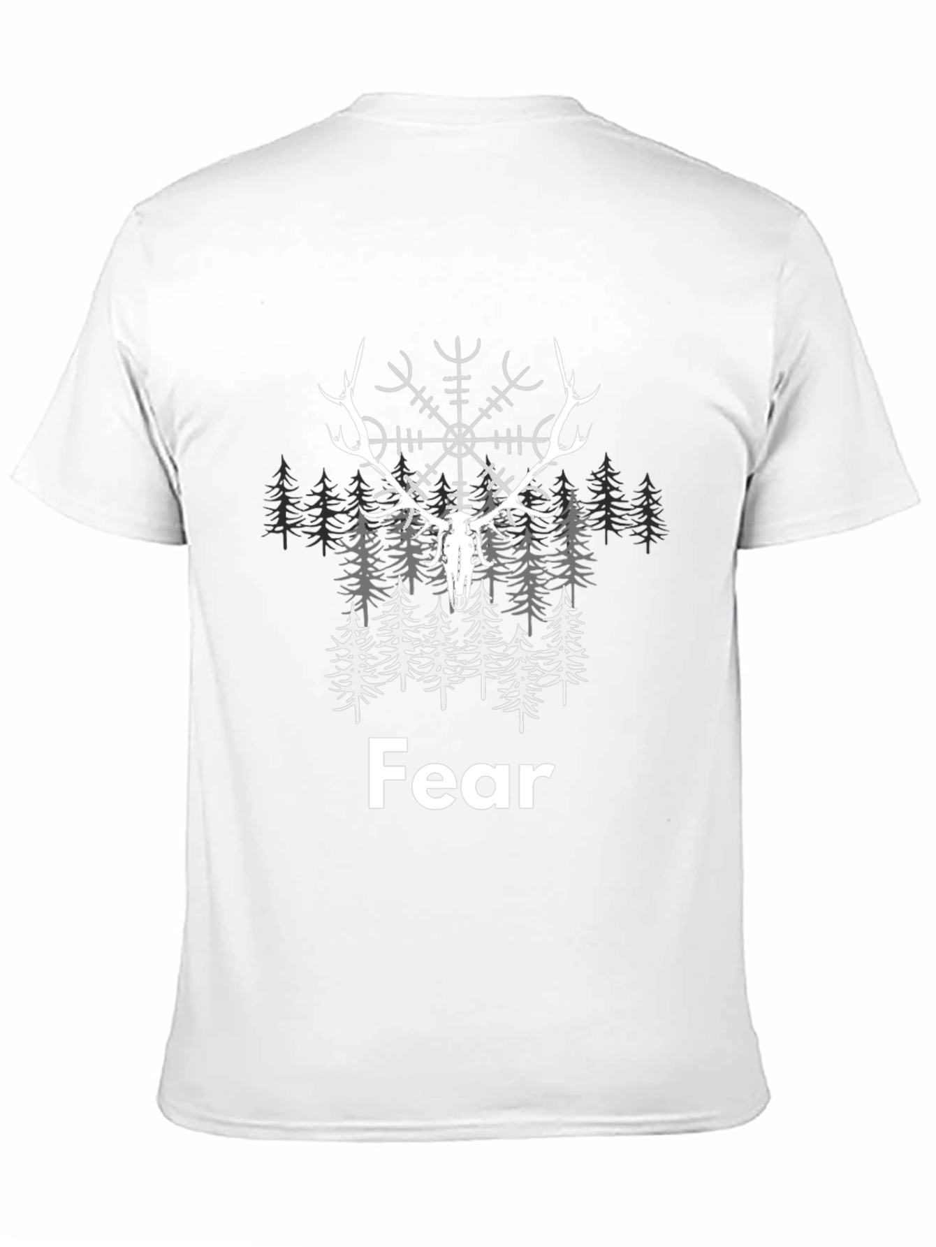 Fear Nordic Deer T-Shirt - Viking Symbol Tee