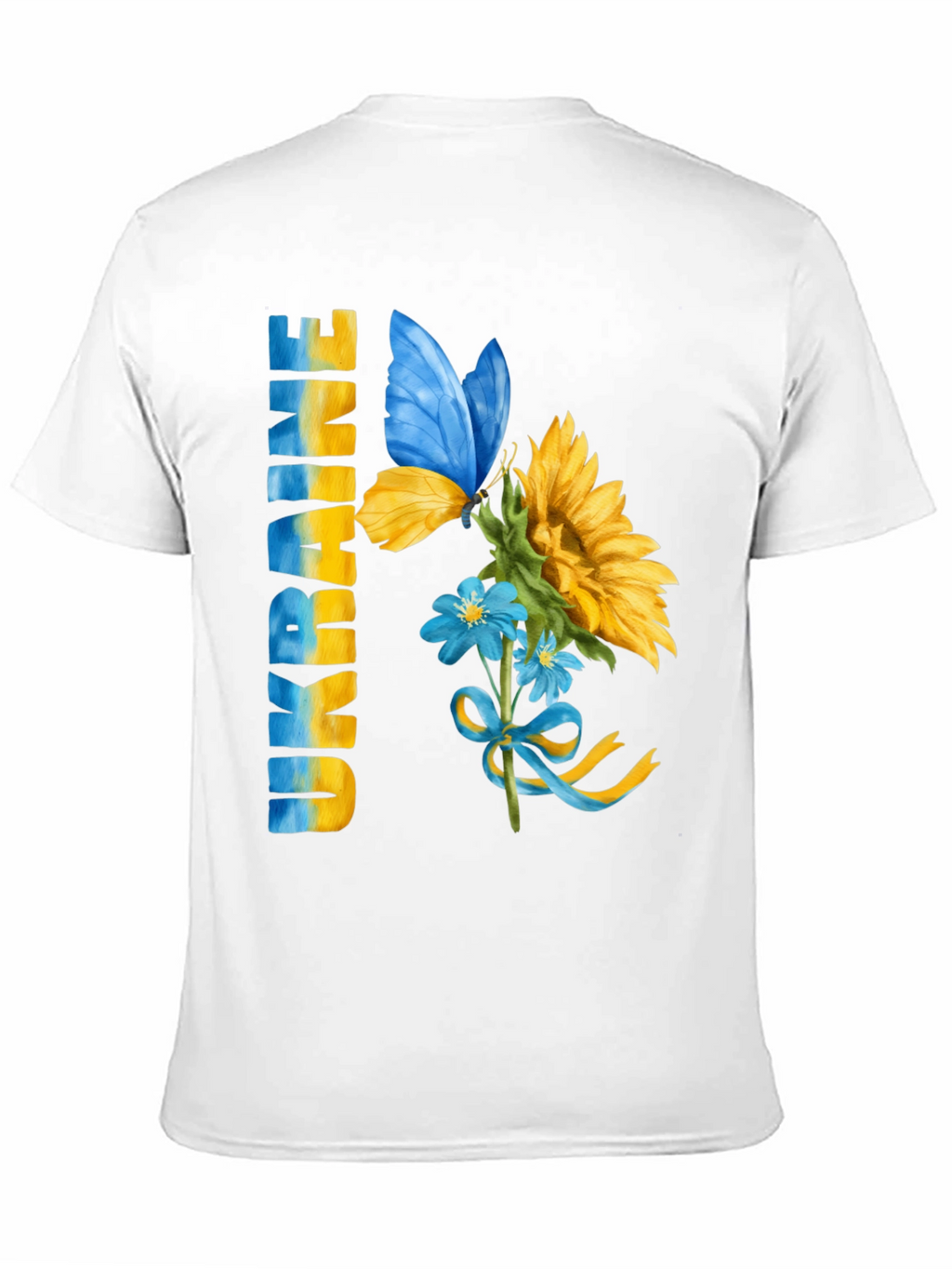 Ukraine Butterfly Sunflower Graphic Tee