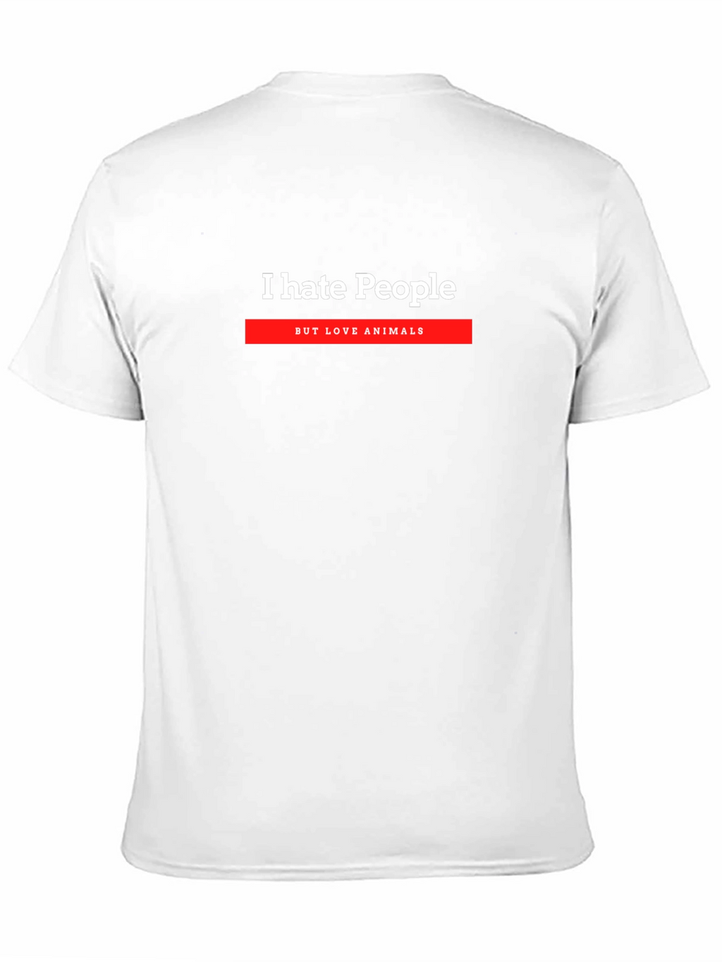 I Hate People But Love Animals Graphic T-Shirt