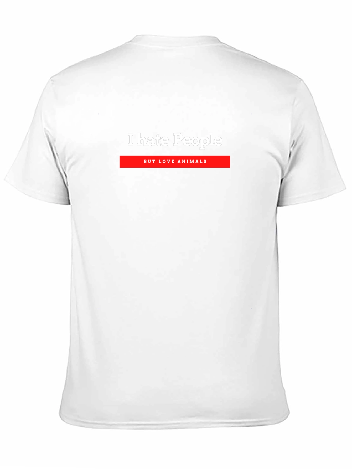 I Hate People But Love Animals Graphic T-Shirt