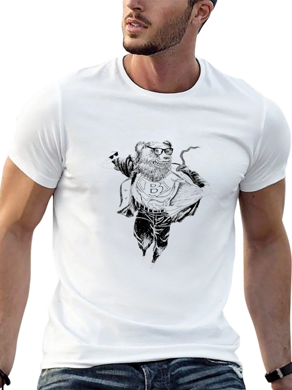 Black Crypto Bear T-Shirt - Super Bear