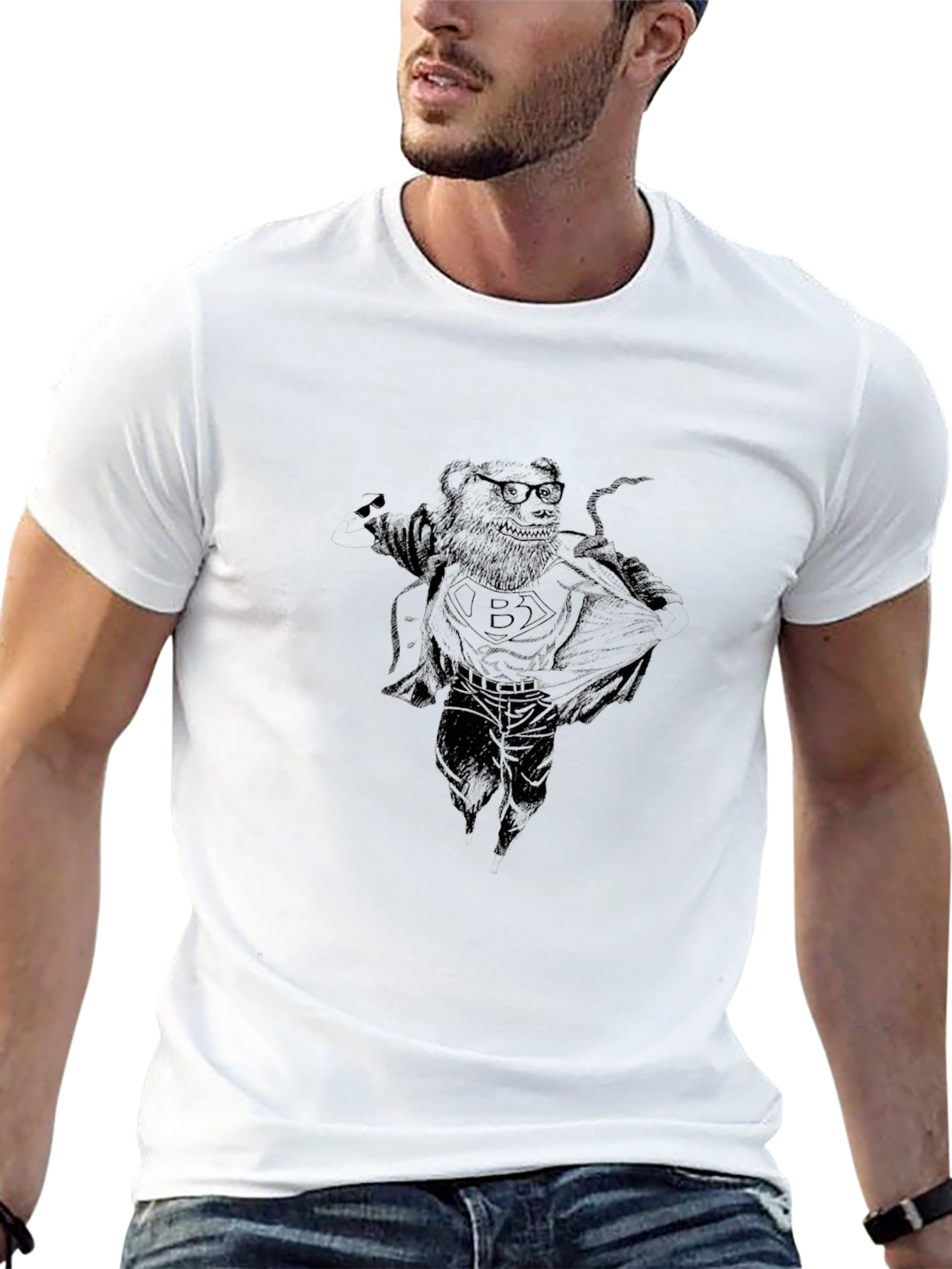 Black Crypto Bear T-Shirt - Super Bear