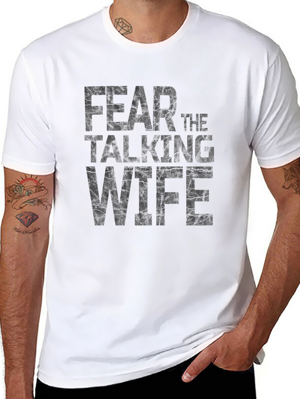 Fear the Talking Wife T-Shirt - Funny Husband Gift