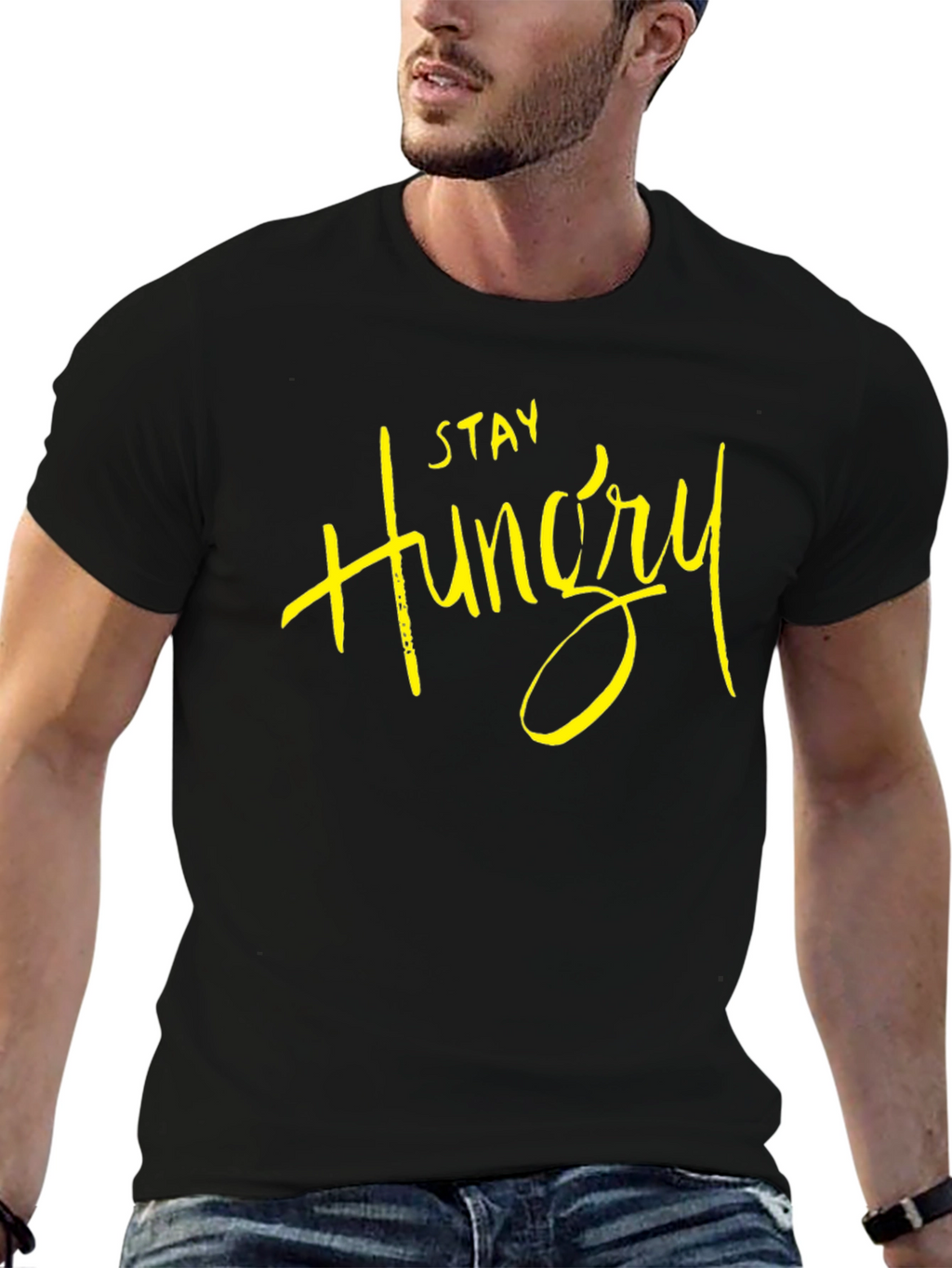 Stay Hungry Black T-Shirt
