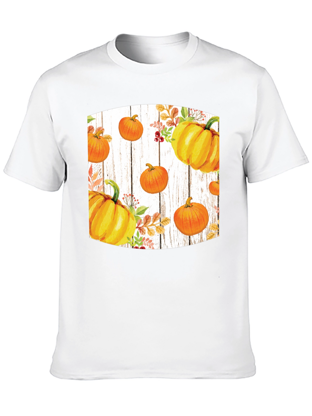 Fall Harvest Pumpkin Graphic Tee - Black