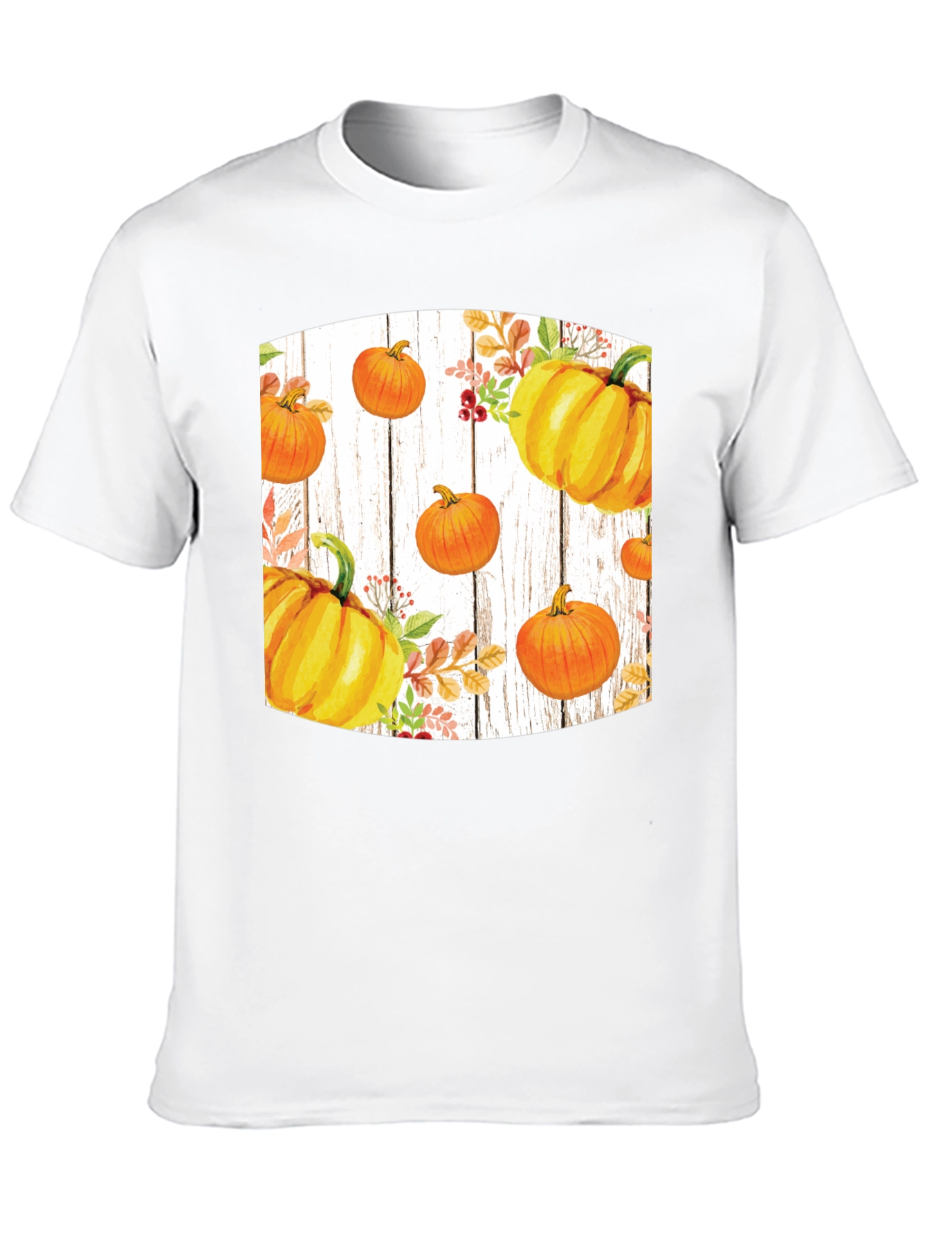 Fall Harvest Pumpkin Graphic Tee - Black