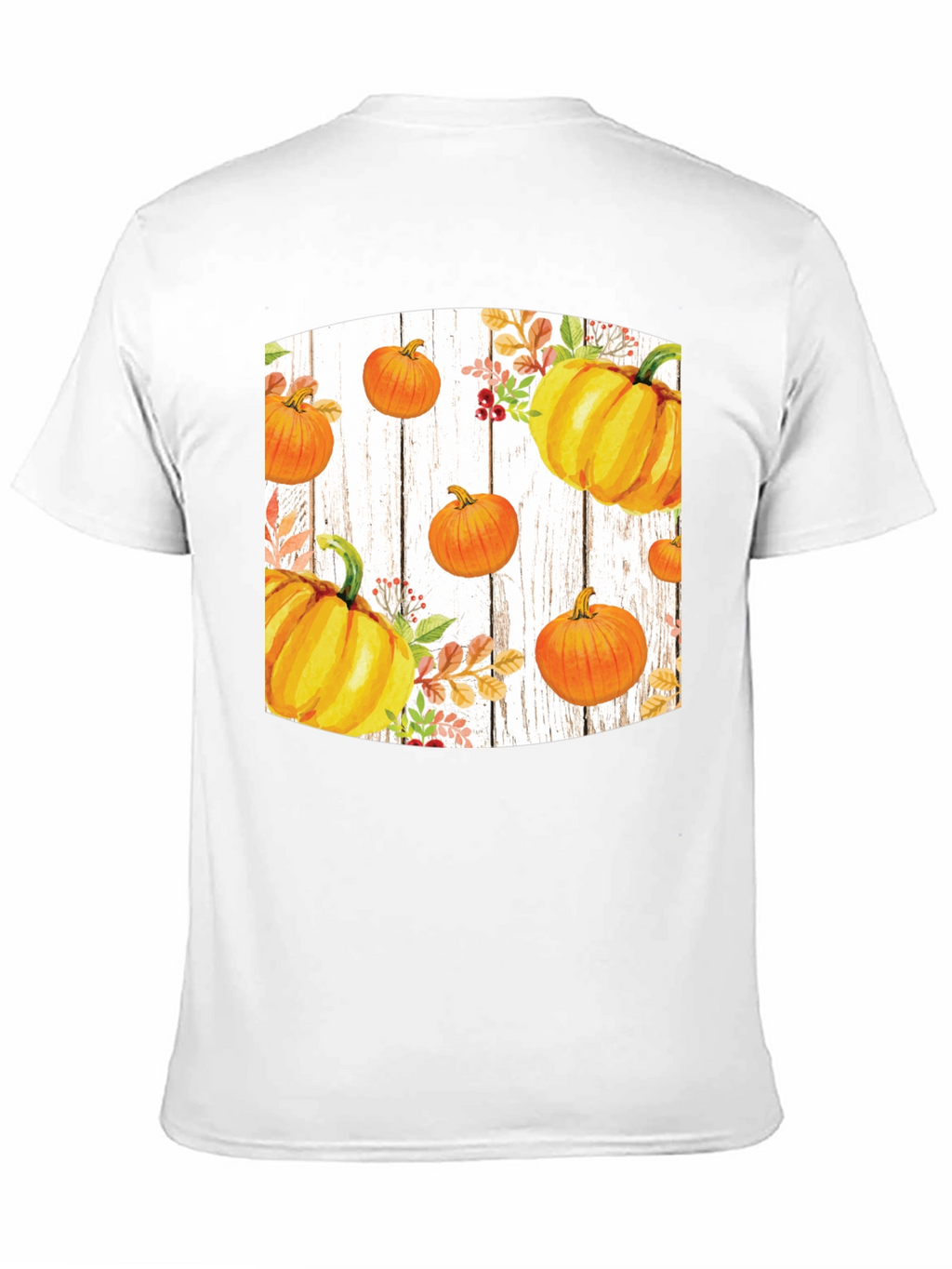 Fall Harvest Pumpkin Graphic Tee - Black