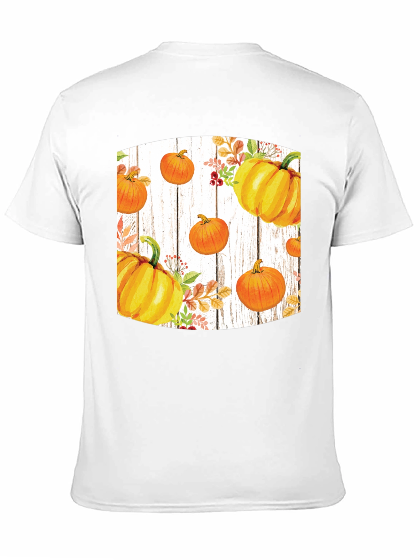 Fall Harvest Pumpkin Graphic Tee - Black