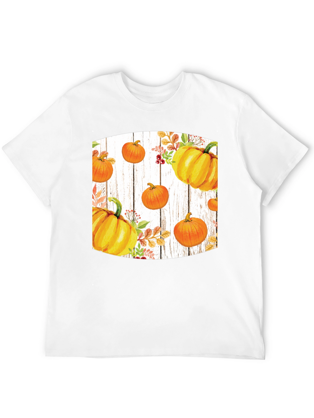 Fall Harvest Pumpkin Graphic Tee - Black