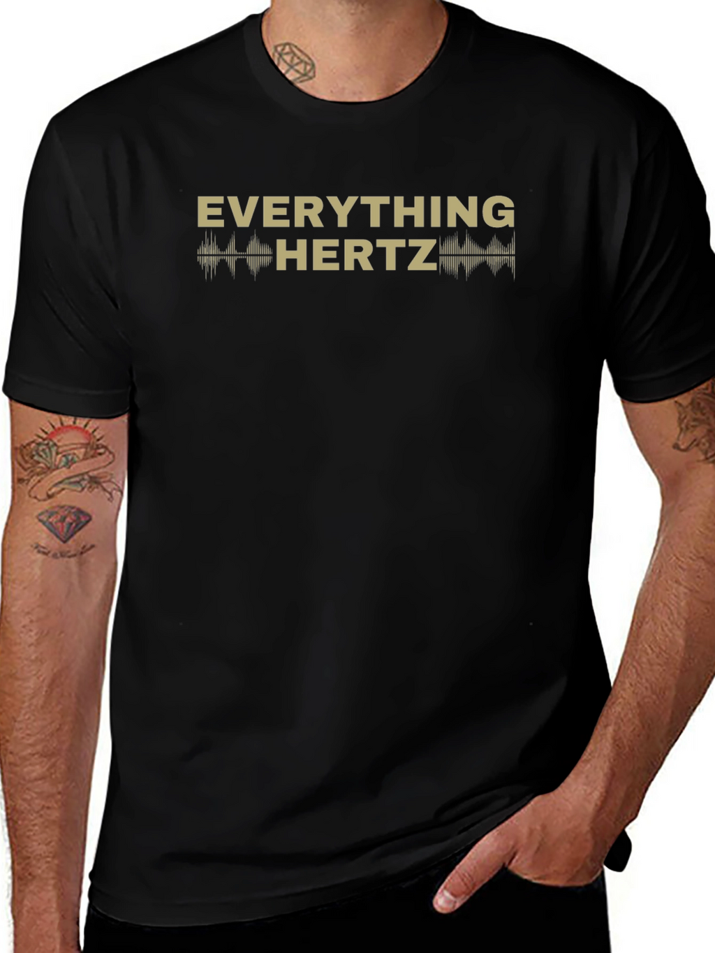 Everything Hertz Black Graphic T-Shirt