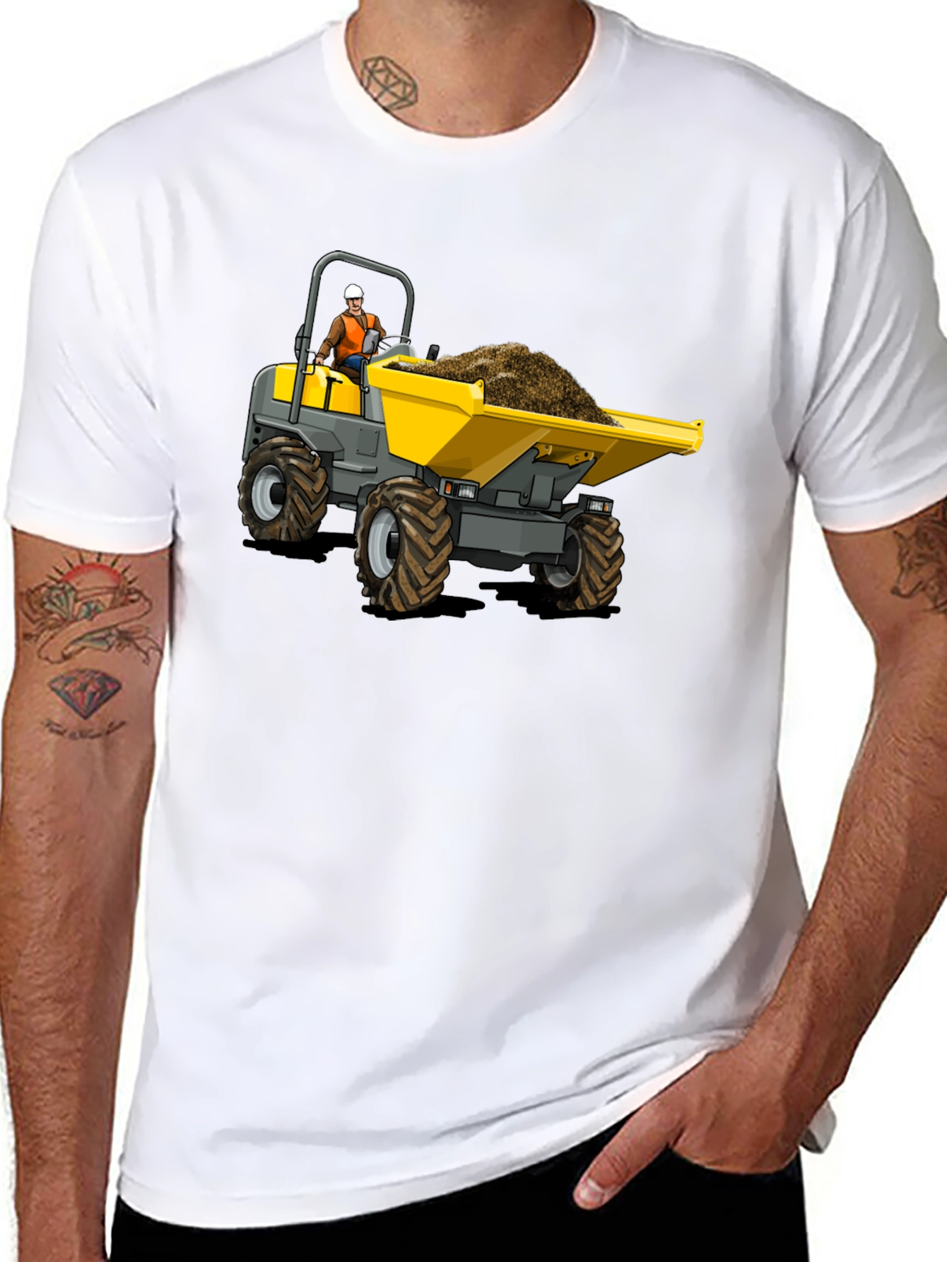 Construction Dumper Truck Graphic Tee