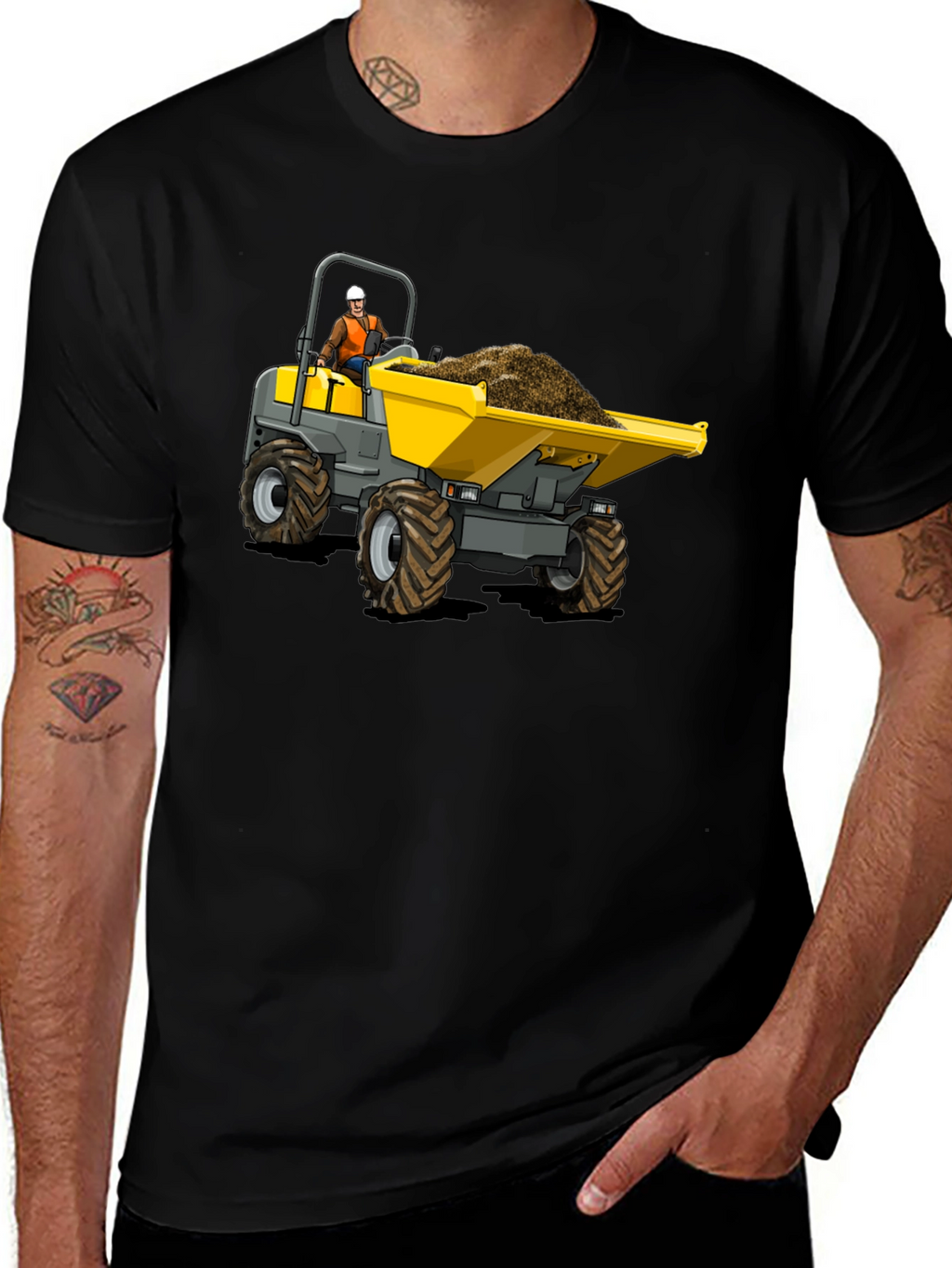 Construction Dumper Truck Graphic Tee