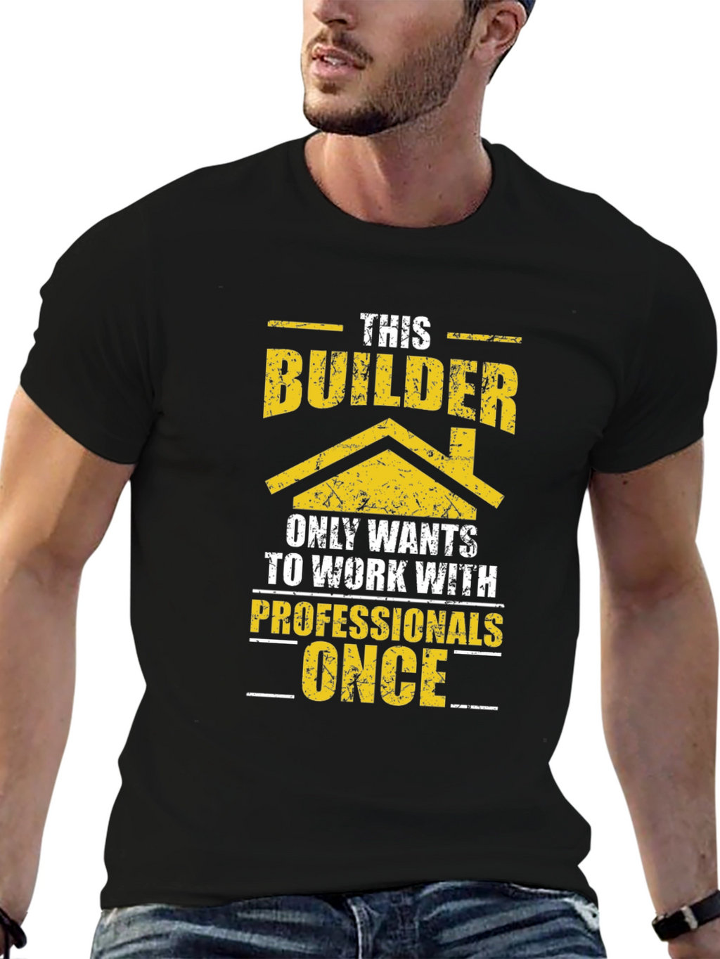 Builder Graphic T-Shirt Funny Construction Tee