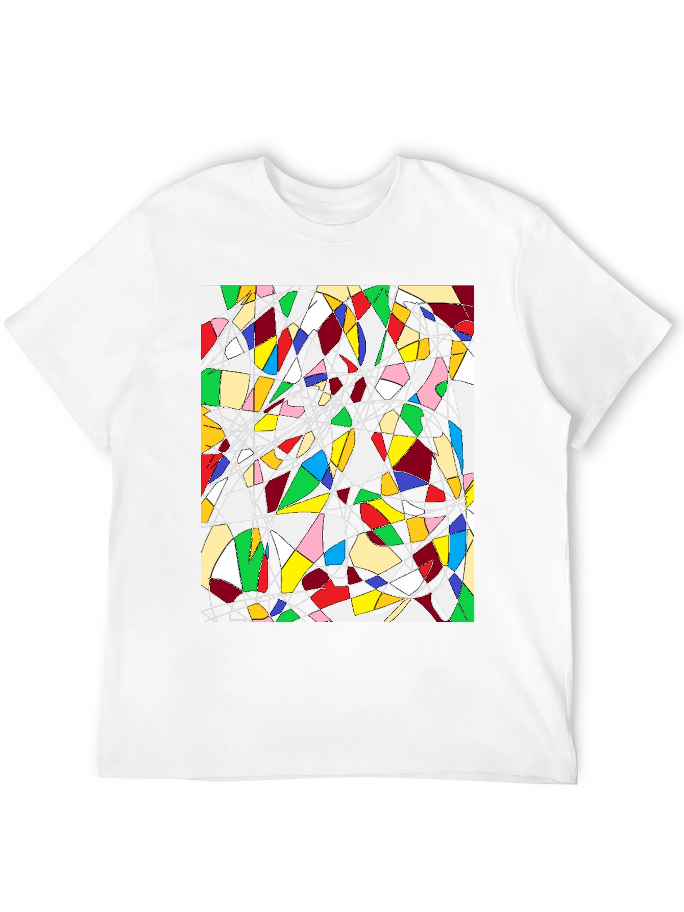 Abstract Geometric Art Tee - Modern Design
