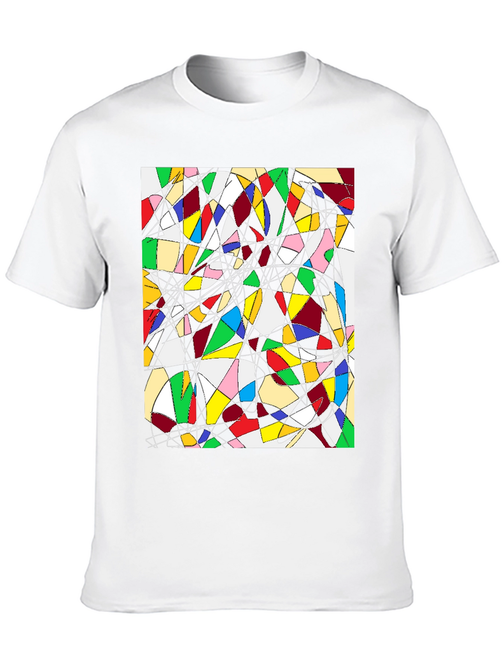 Abstract Geometric Art Tee - Modern Design