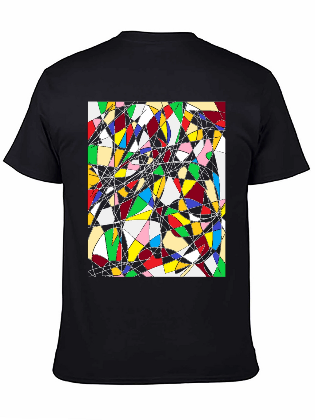 Abstract Geometric Art Tee - Modern Design