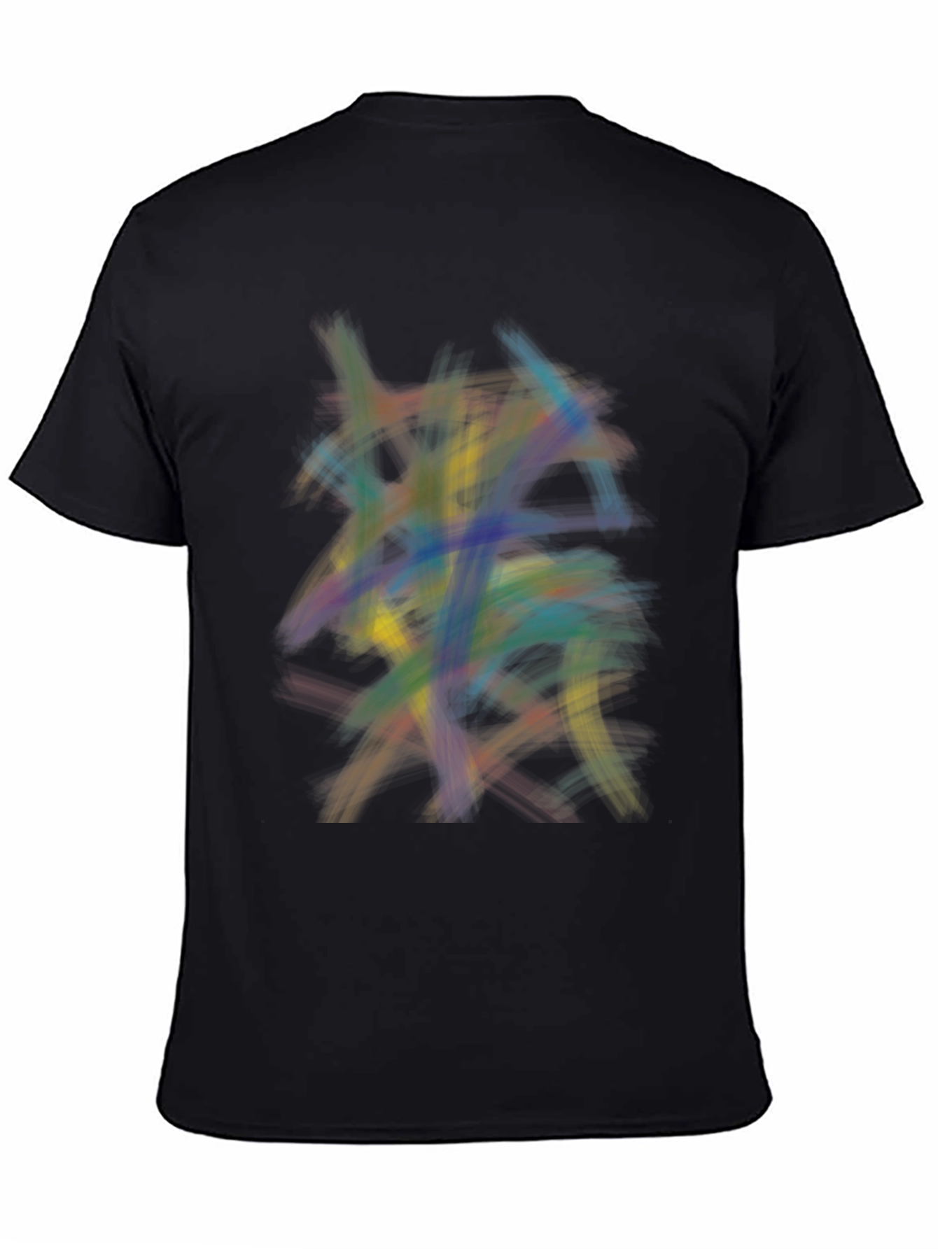 Abstract Strokes Graphic Tee - Modern Art Shirt