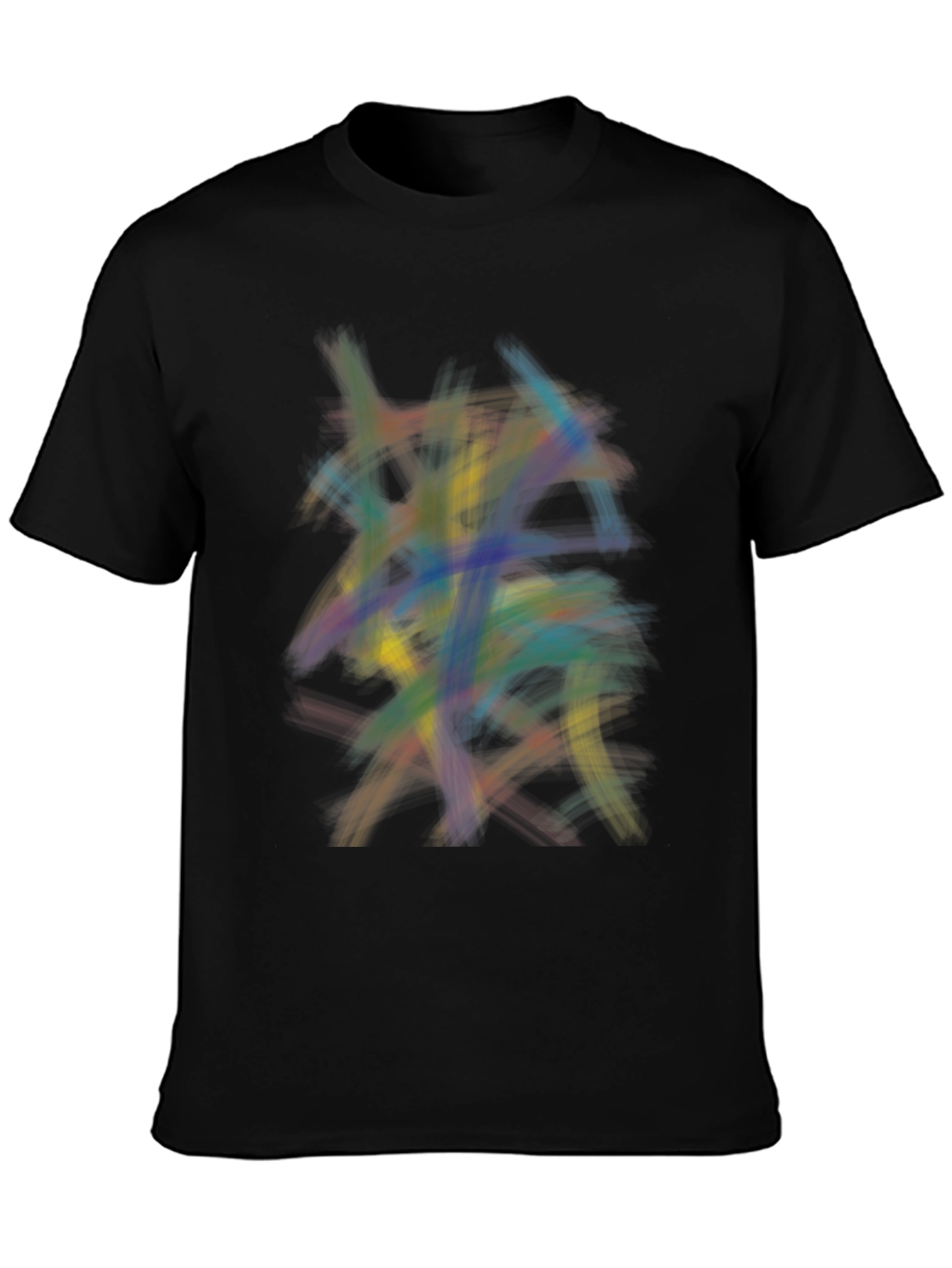 Abstract Strokes Graphic Tee - Modern Art Shirt