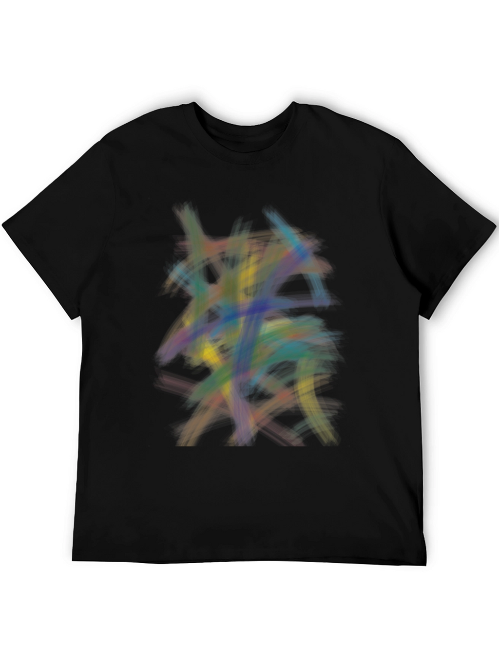 Abstract Strokes Graphic Tee - Modern Art Shirt