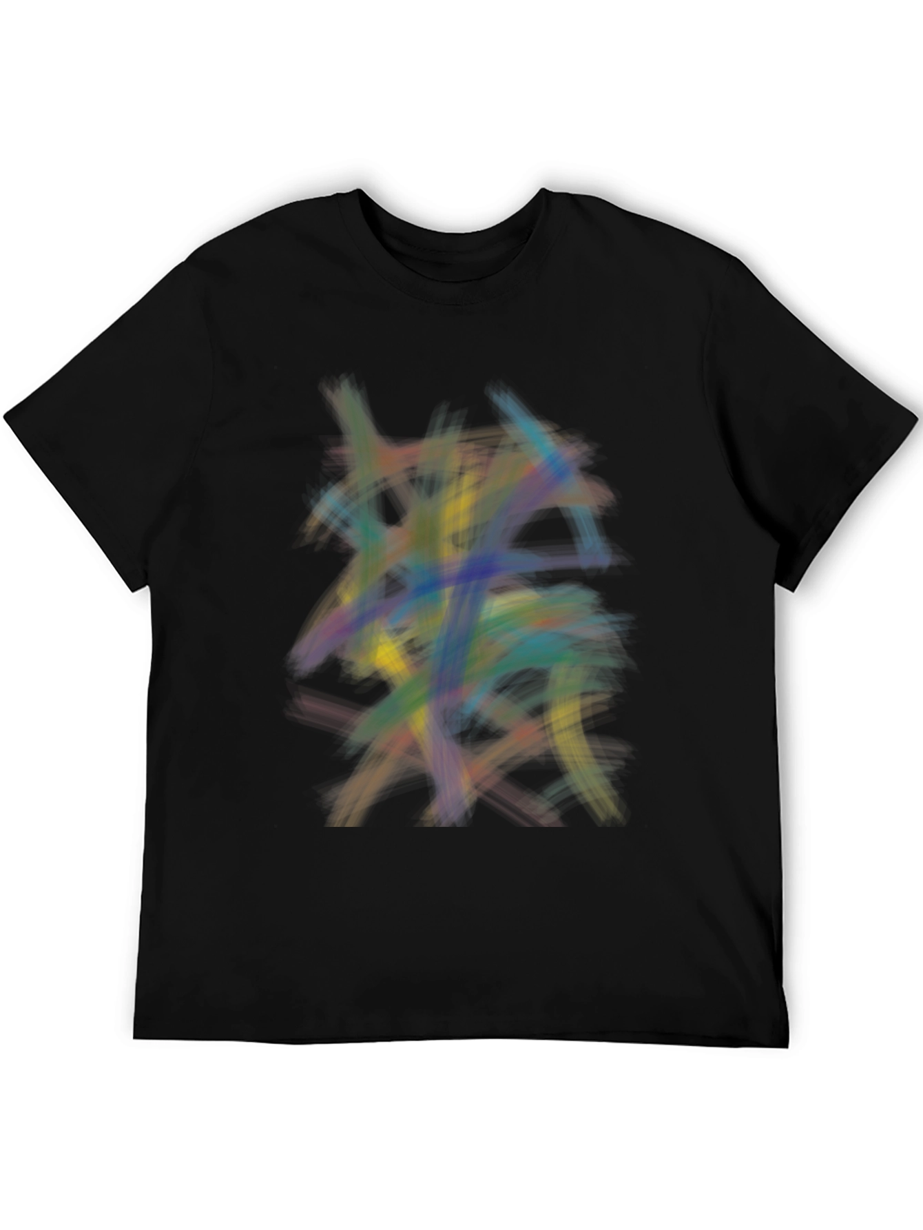 Abstract Strokes Graphic Tee - Modern Art Shirt